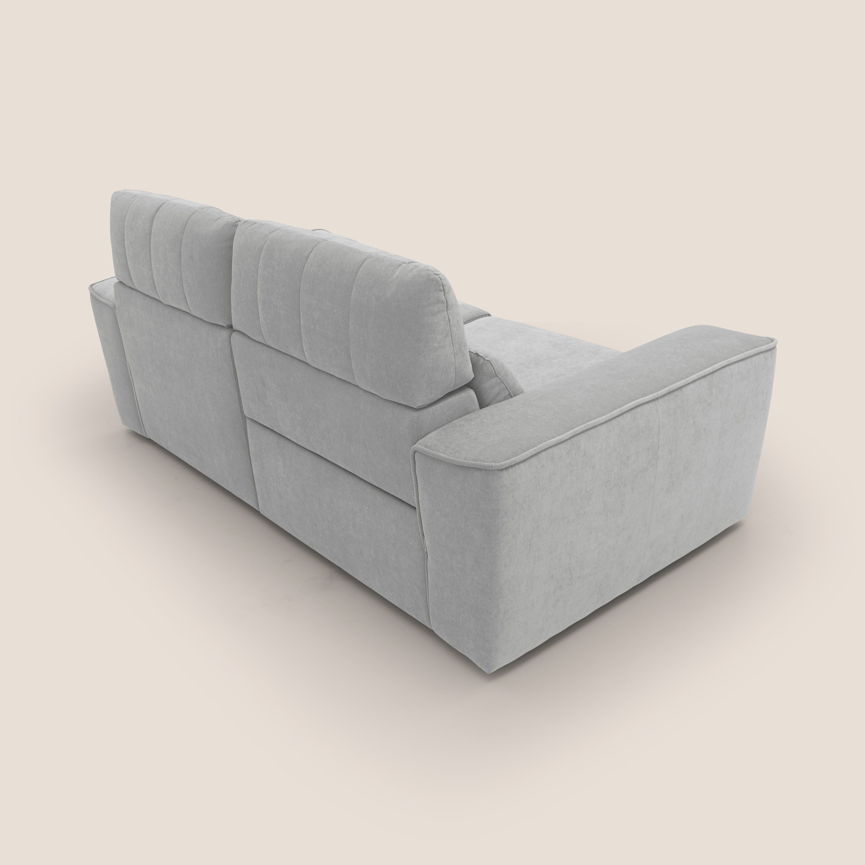 Clark Divano modulare con opzione relax elettrico in tessuto smacchiabile impermeabile T17 grigio - divani.store