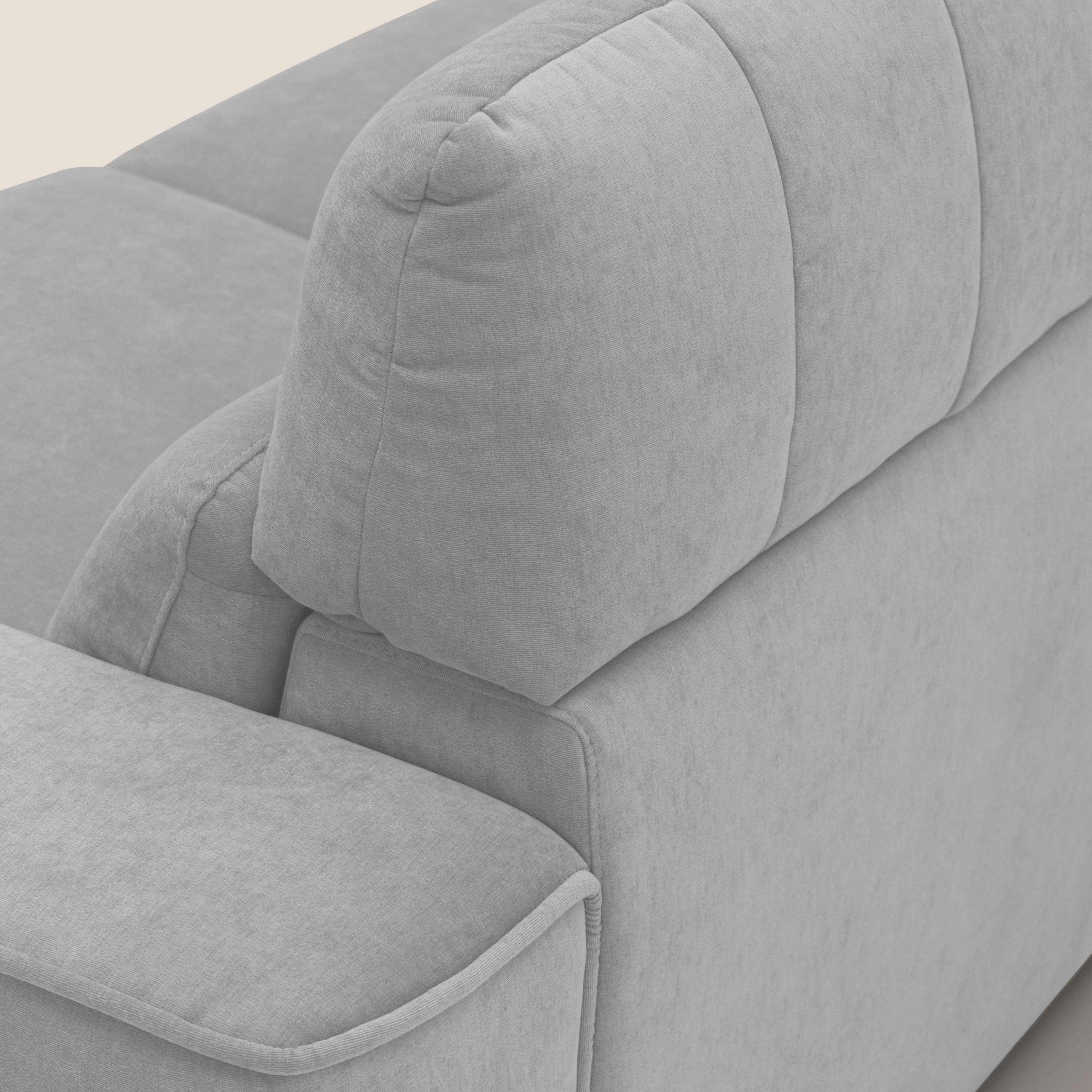 Clark Divano modulare con opzione relax elettrico in tessuto smacchiabile impermeabile T17 grigio - divani.store