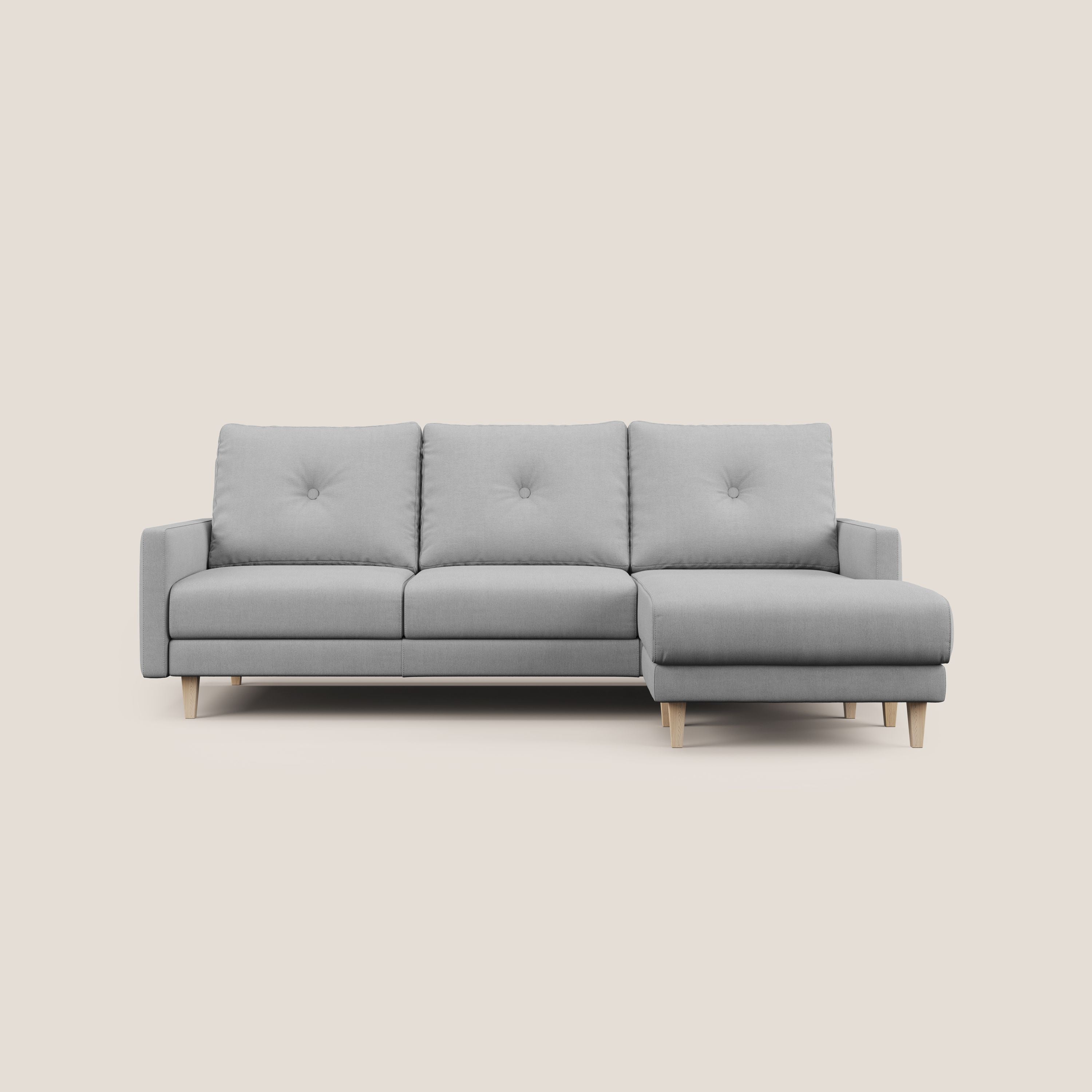 Matisse Divano angolare con sedute scorrevoli in tessuto morbido smacchiabile T17 - divani.store