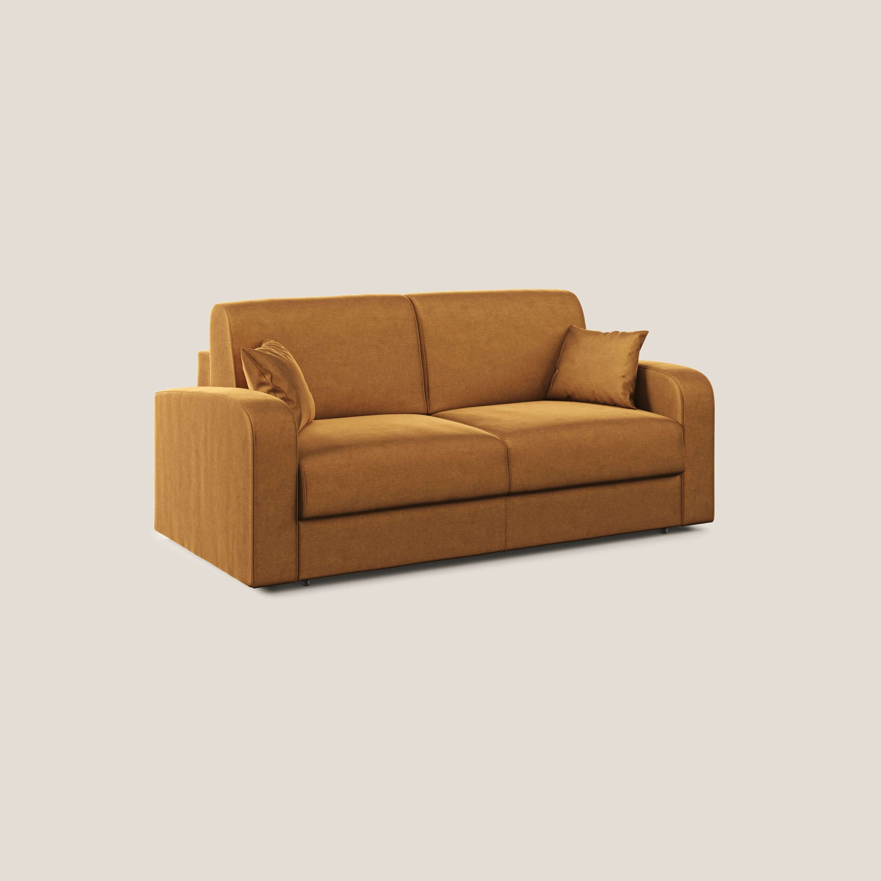 Lebron Divano letto matrimoniale in velluto morbido T01 oro - divani.store