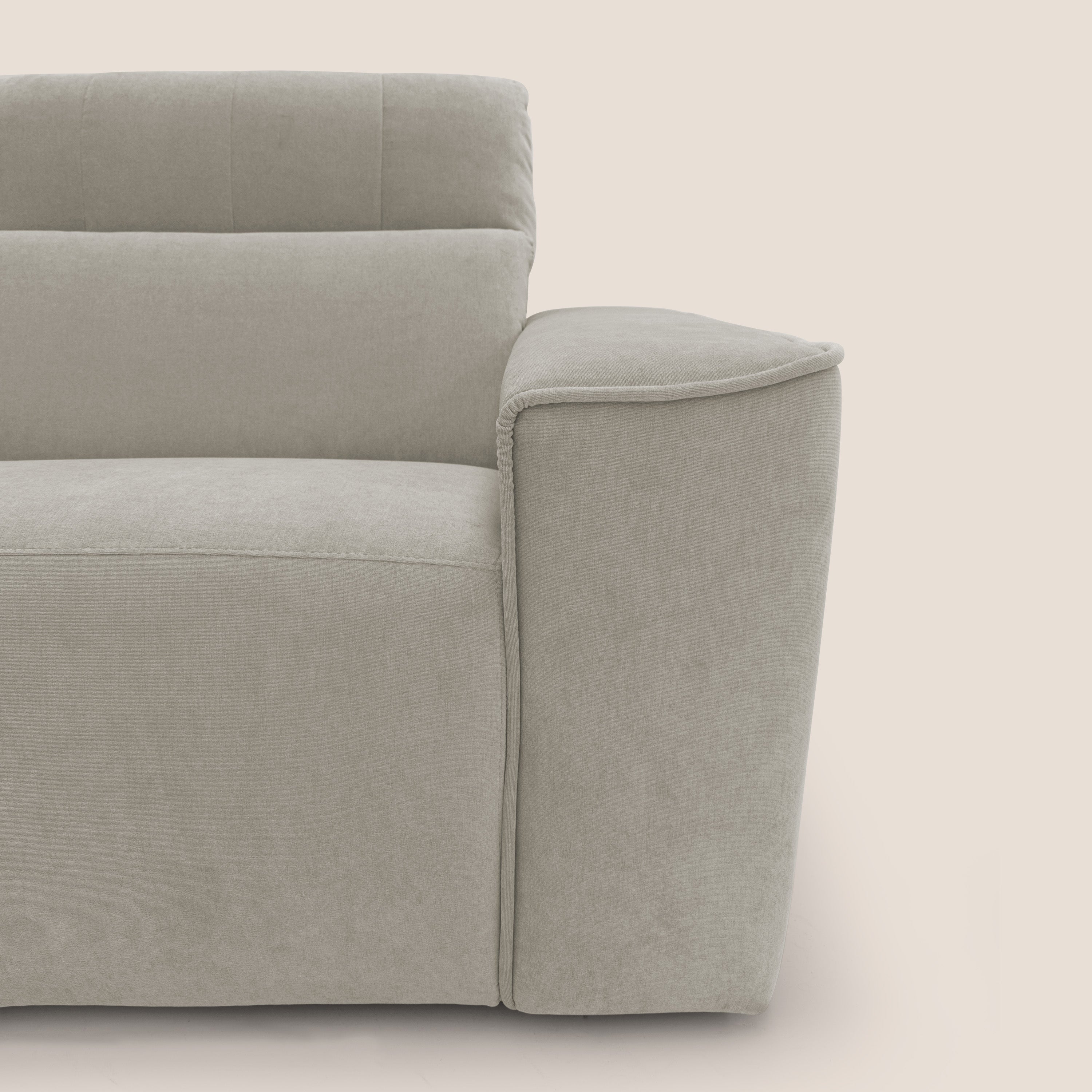 Clark Divano modulare con opzione relax elettrico in tessuto smacchiabile impermeabile T17 - divani.store