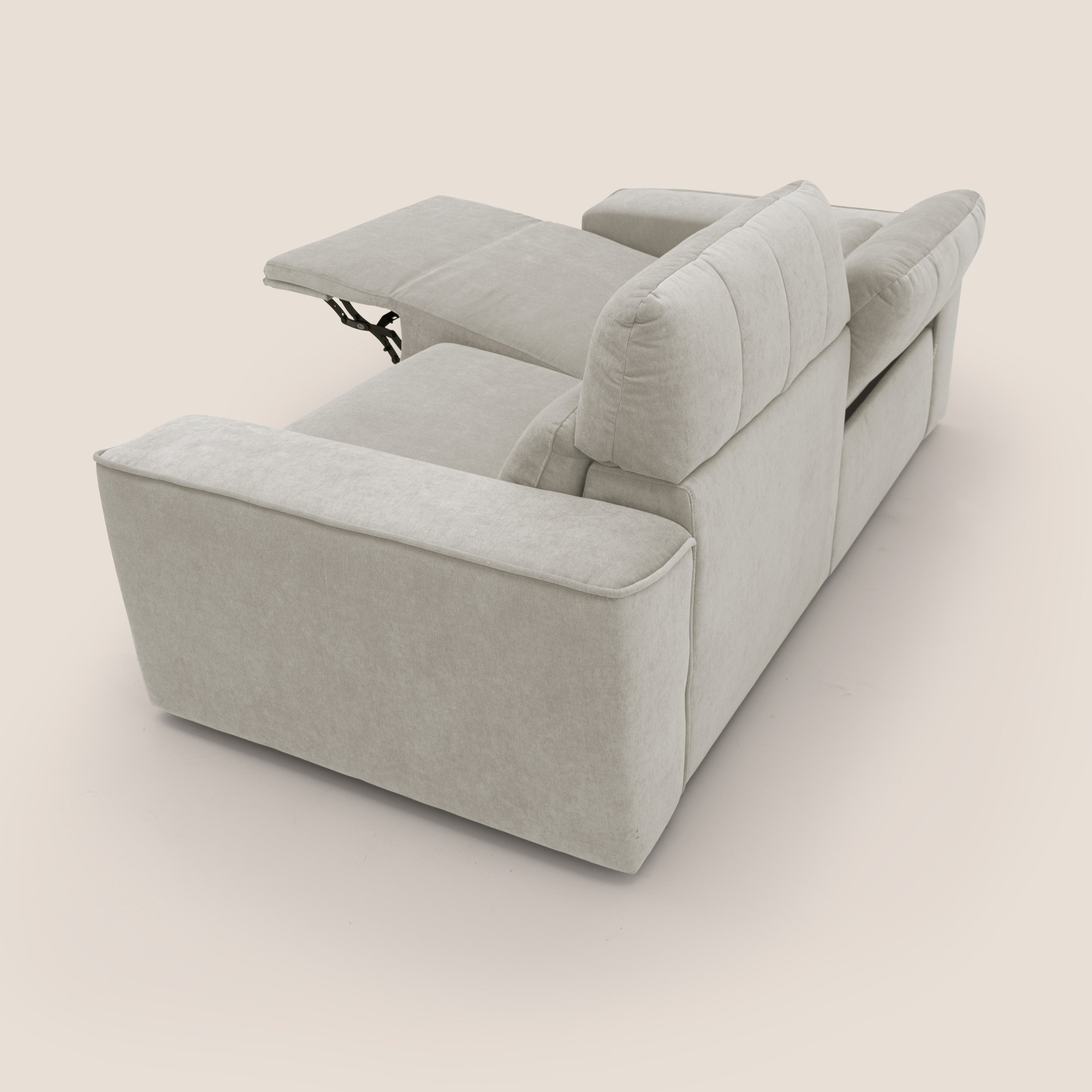 Clark Divano modulare con opzione relax elettrico in tessuto smacchiabile impermeabile T17 - divani.store