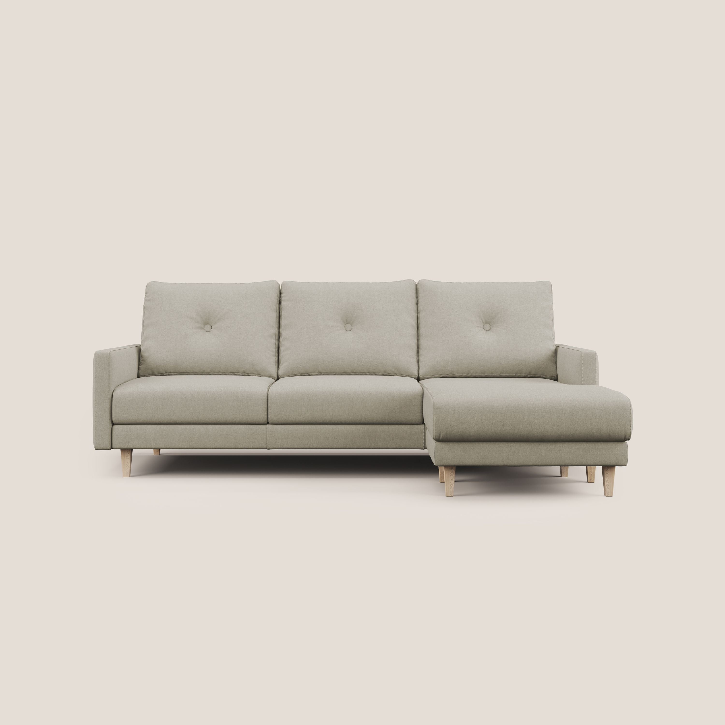 Matisse Divano angolare con sedute scorrevoli in tessuto morbido smacchiabile T17 - divani.store