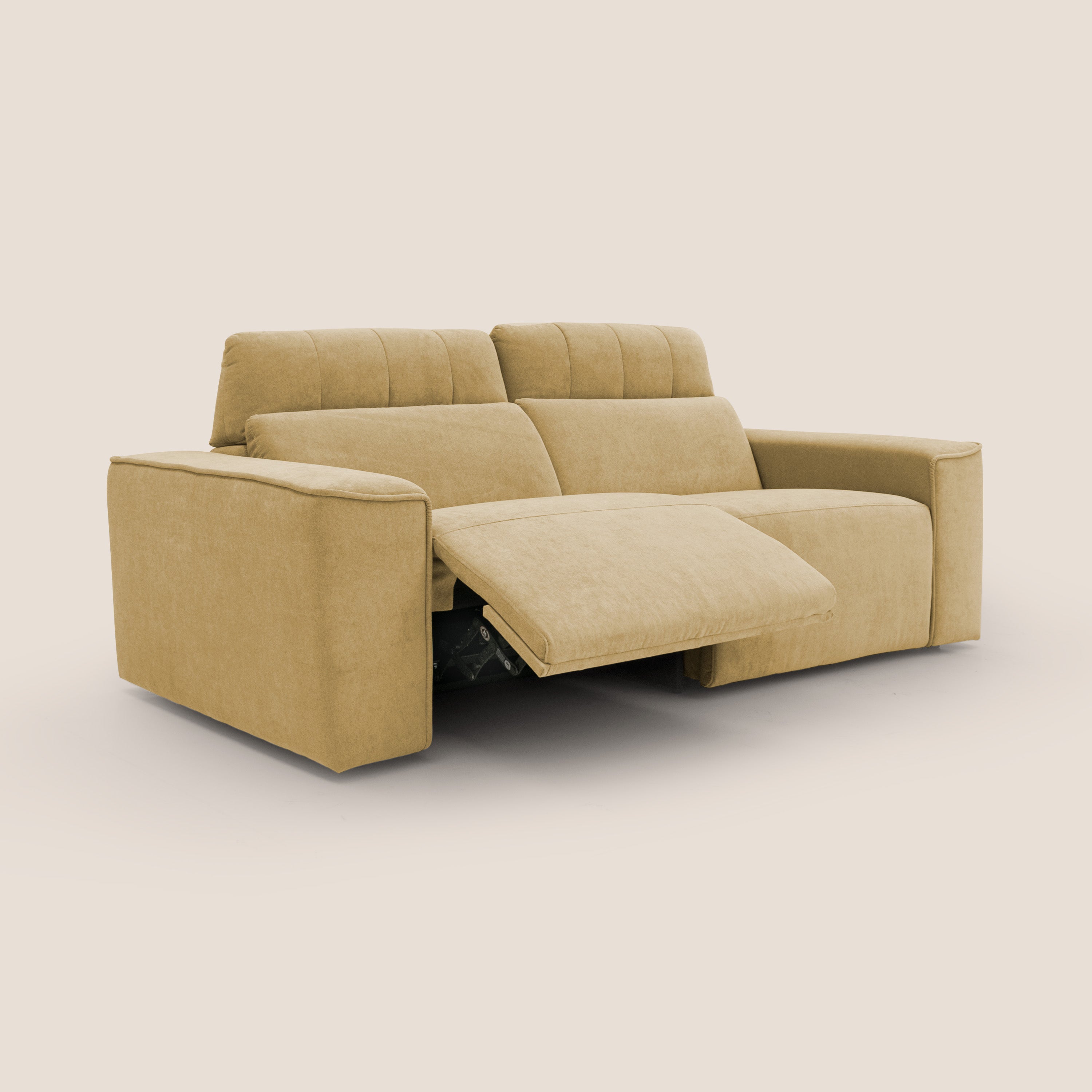 Clark Divano modulare con opzione relax elettrico in tessuto smacchiabile impermeabile T17 - divani.store