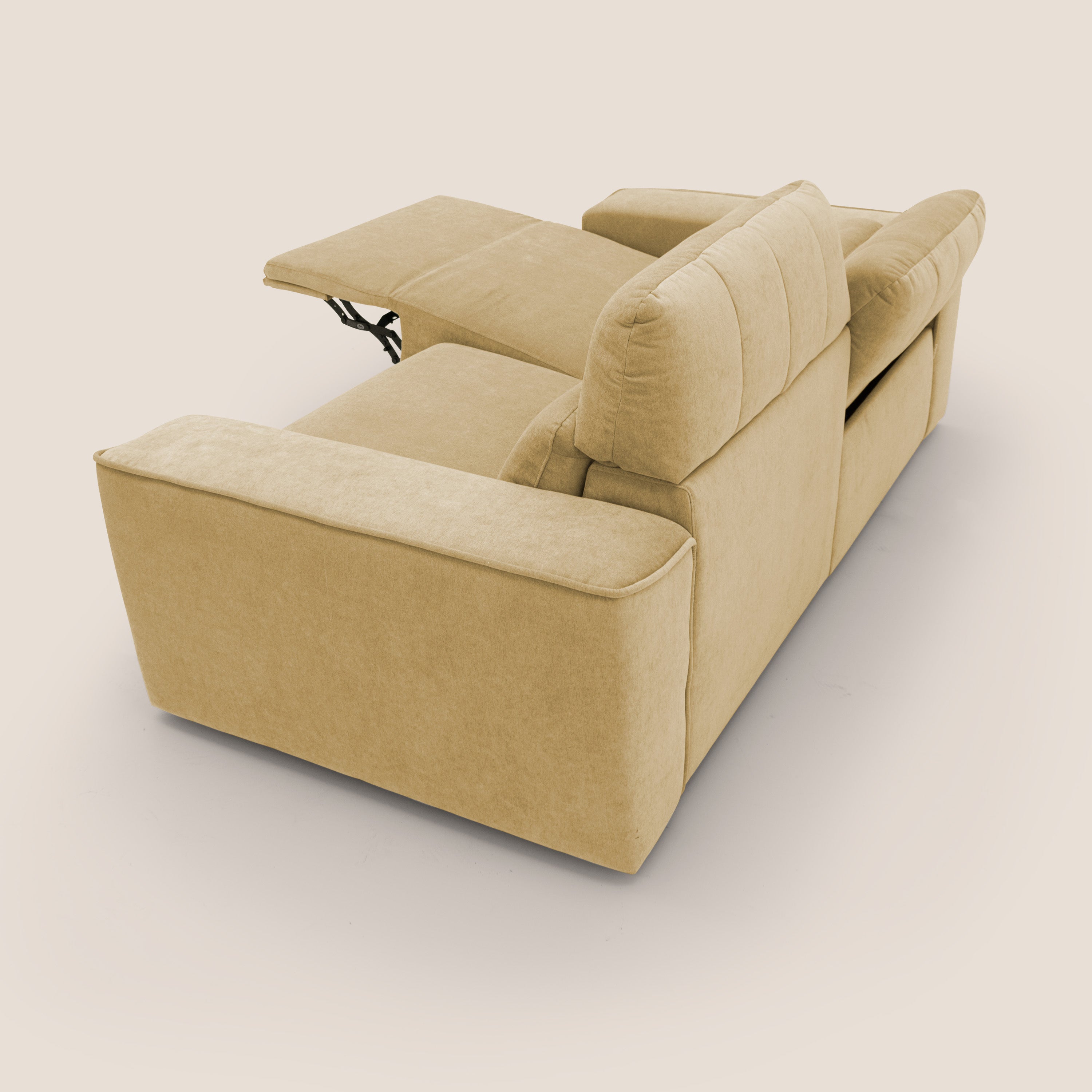 Clark Divano modulare con opzione relax elettrico in tessuto smacchiabile impermeabile T17 - divani.store