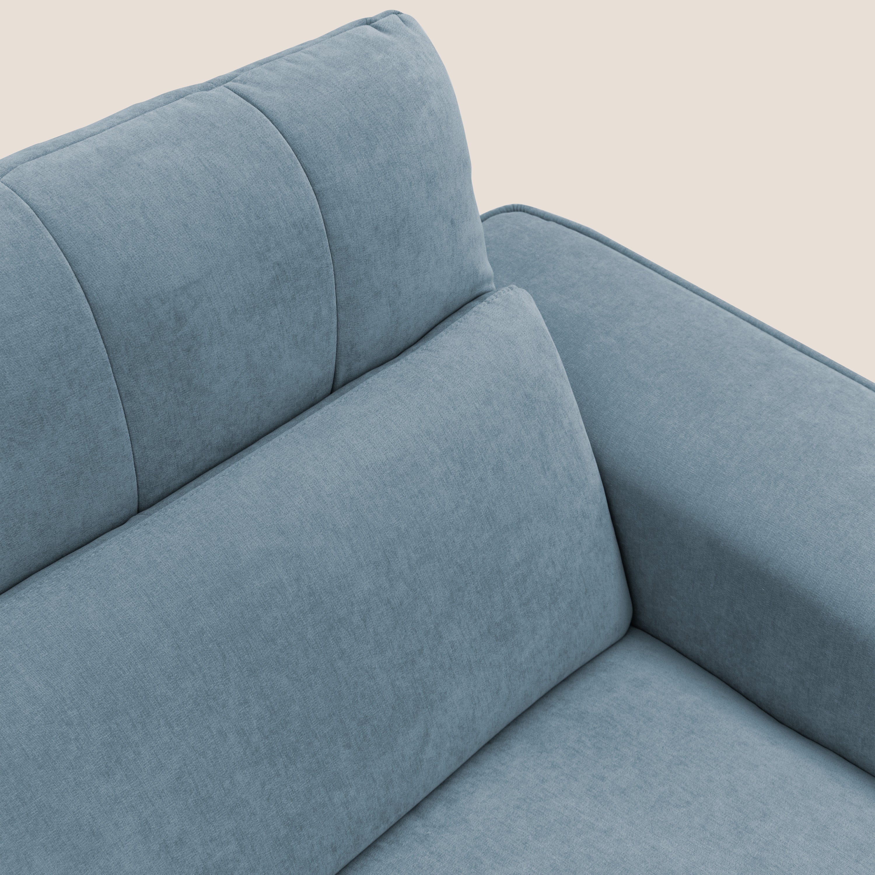 Clark Divano modulare 3 sedute con opzione relax elettrico in tessuto smacchiabile impermeabile T17 carta da zucchero - divani.store