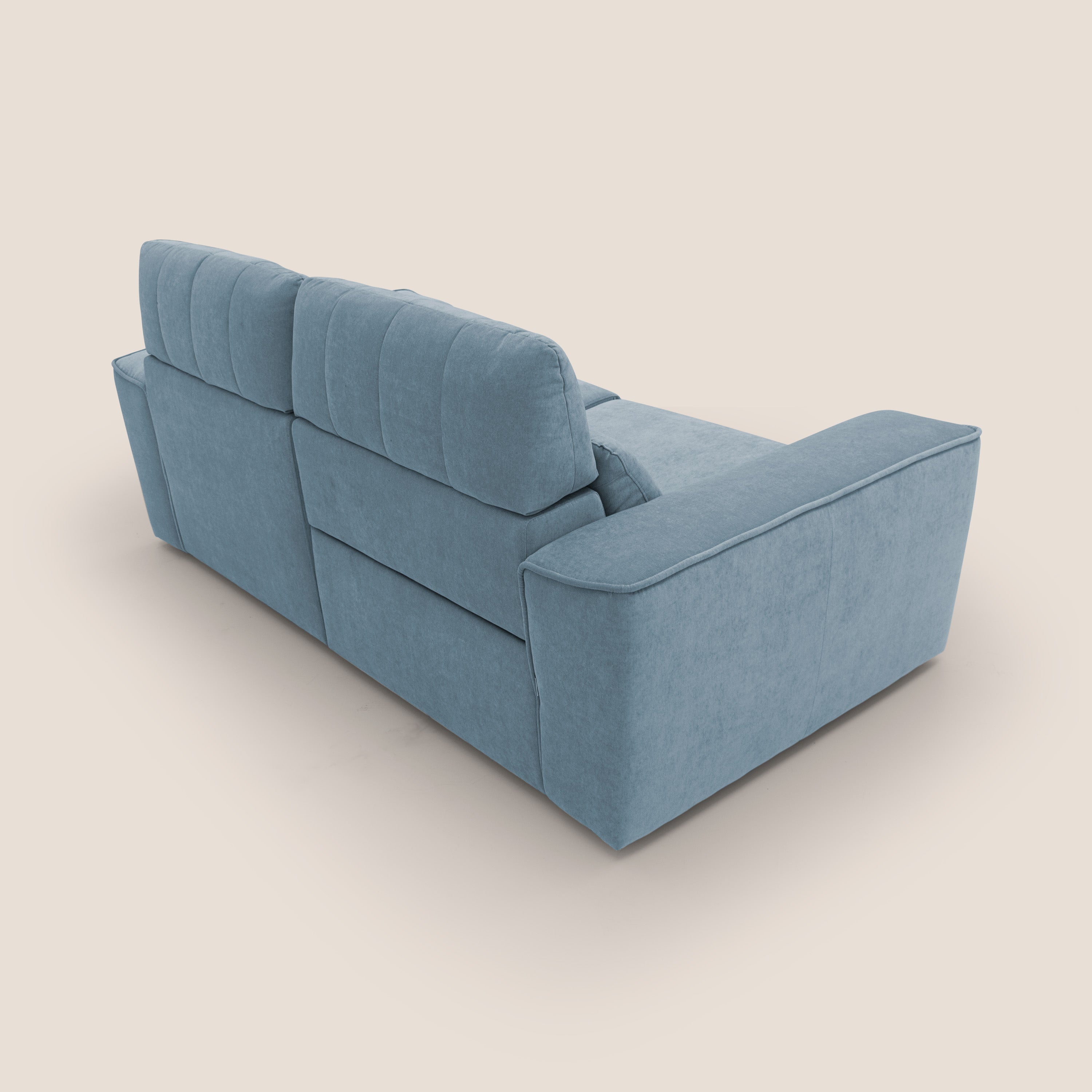 Clark Divano modulare con opzione relax elettrico in tessuto smacchiabile impermeabile T17 carta da zucchero - divani.store