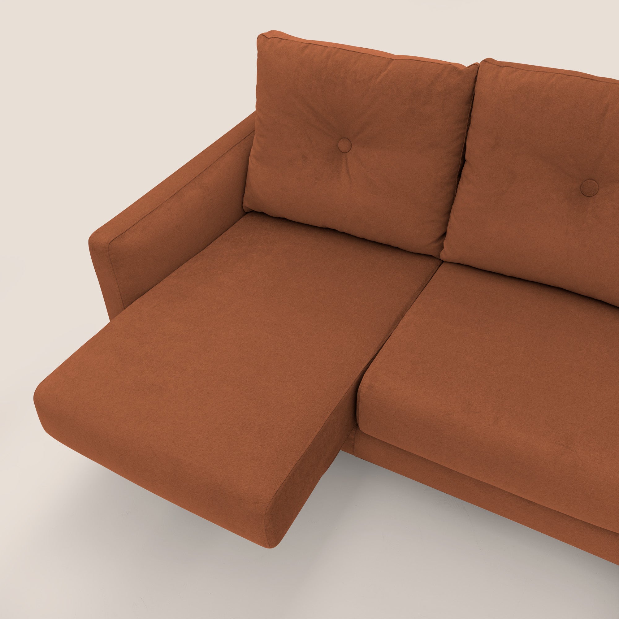 Matisse divano con sedute allungabili e schienali in piuma d'oca in tessuto smacchiabile T17 - divani.store