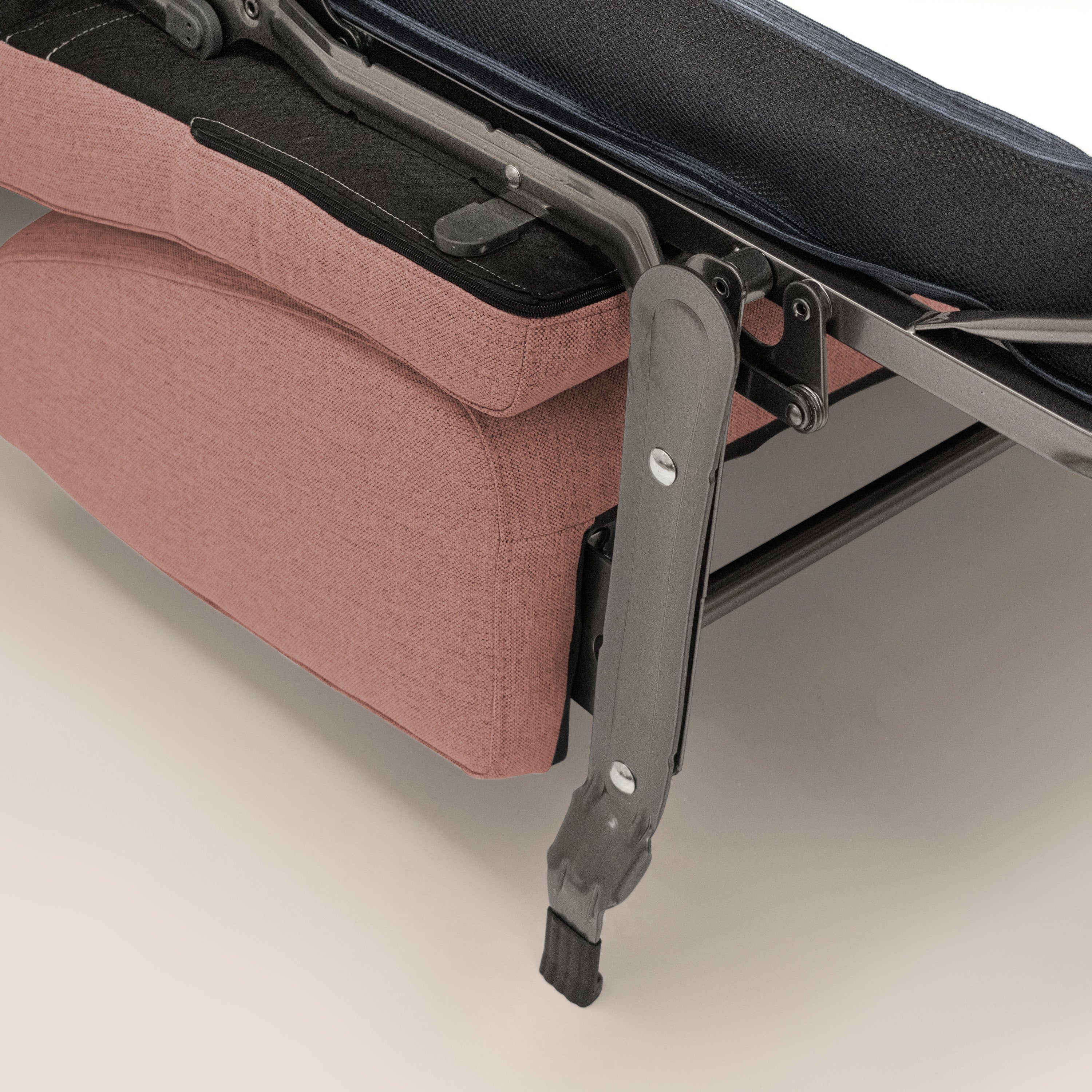 Scarlet Schlafsofa aus wasserfestem Baumwollmischgewebe T19 lachs