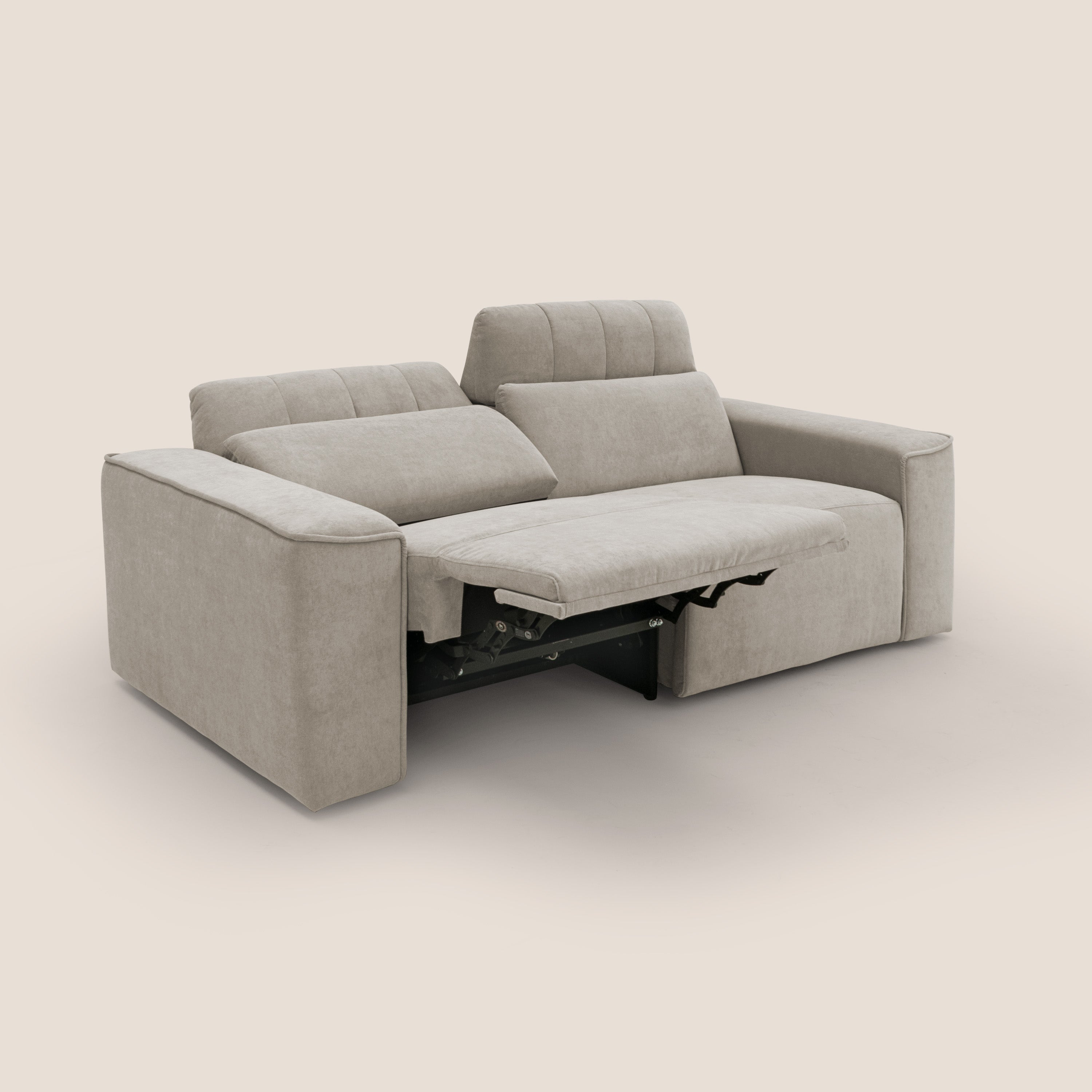 Clark Divano modulare con opzione relax elettrico in tessuto smacchiabile impermeabile T17 - divani.store