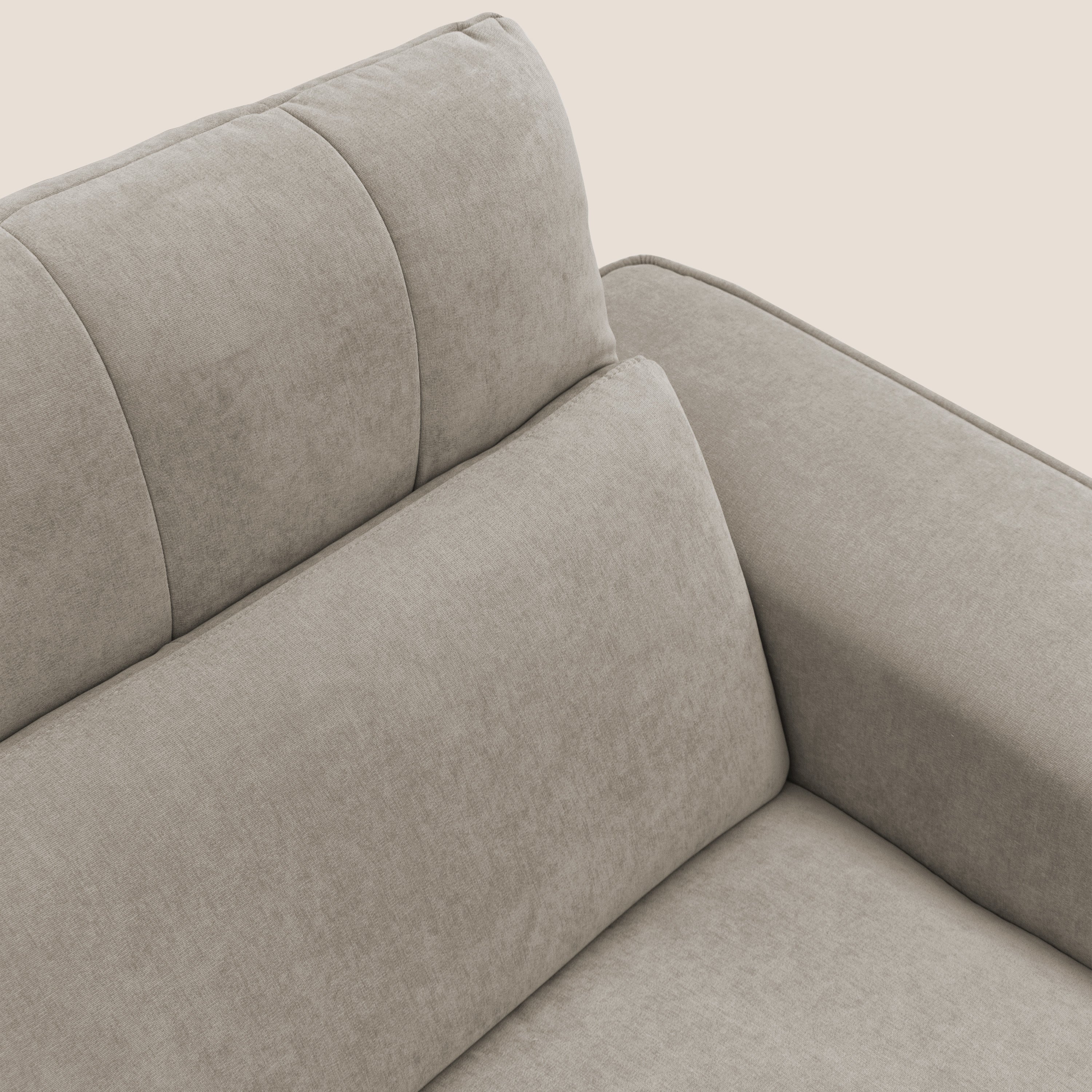 Clark Divano modulare 3 sedute con opzione relax elettrico in tessuto smacchiabile impermeabile T17 beige - divani.store