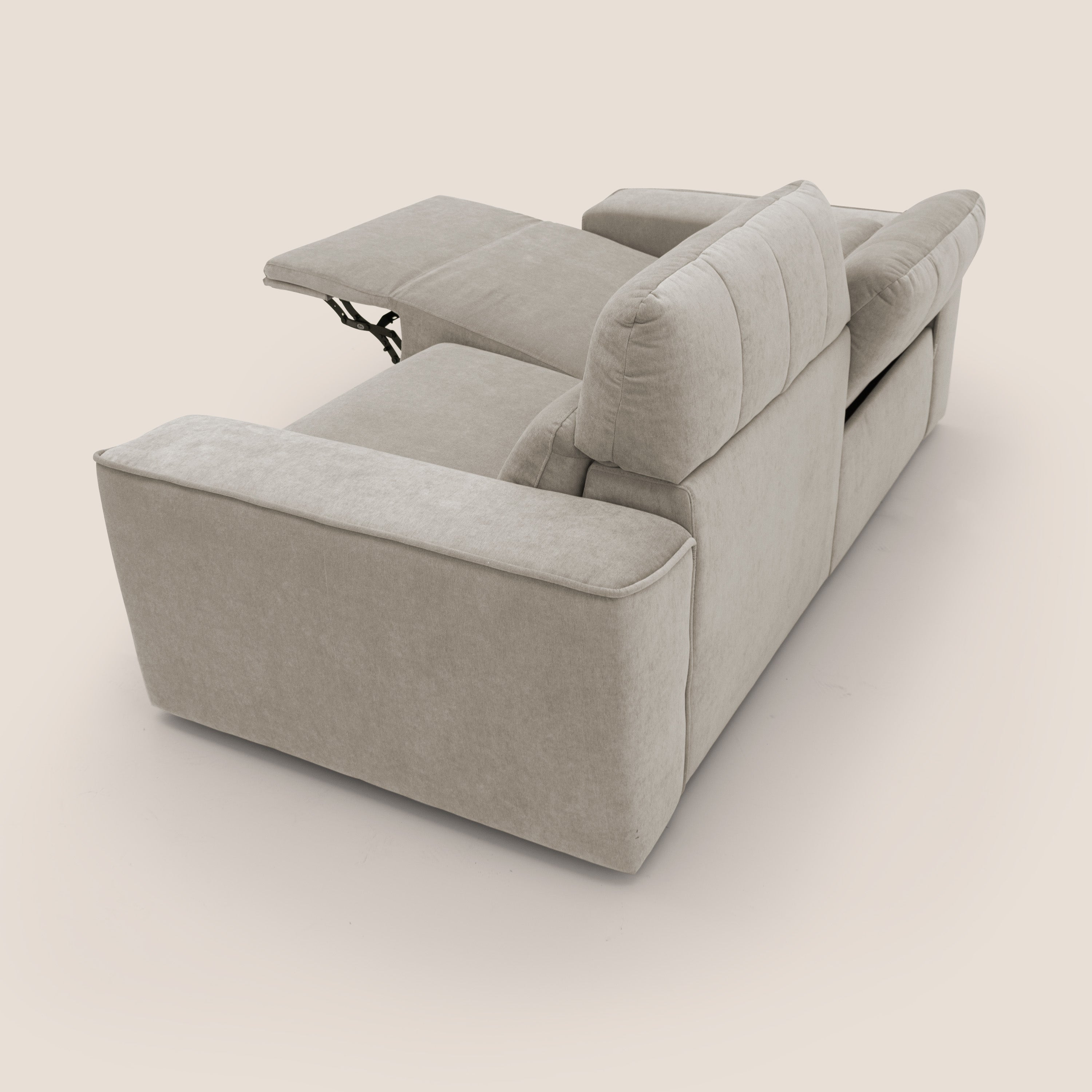 Clark Divano modulare con opzione relax elettrico in tessuto smacchiabile impermeabile T17 - divani.store