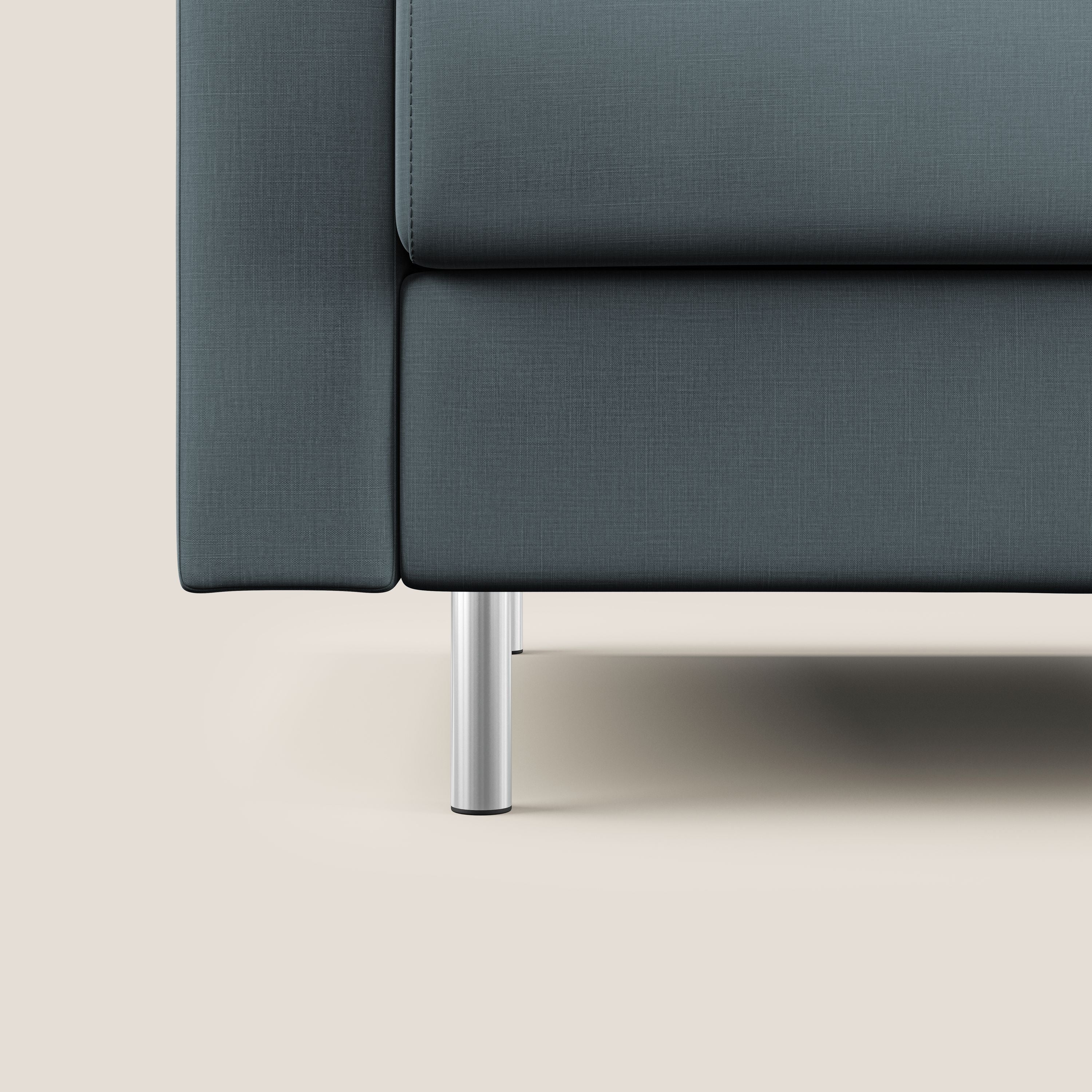 Andromeda divano letto matrimoniale in velluto morbido impermeabile T01 petrolio - divani.store