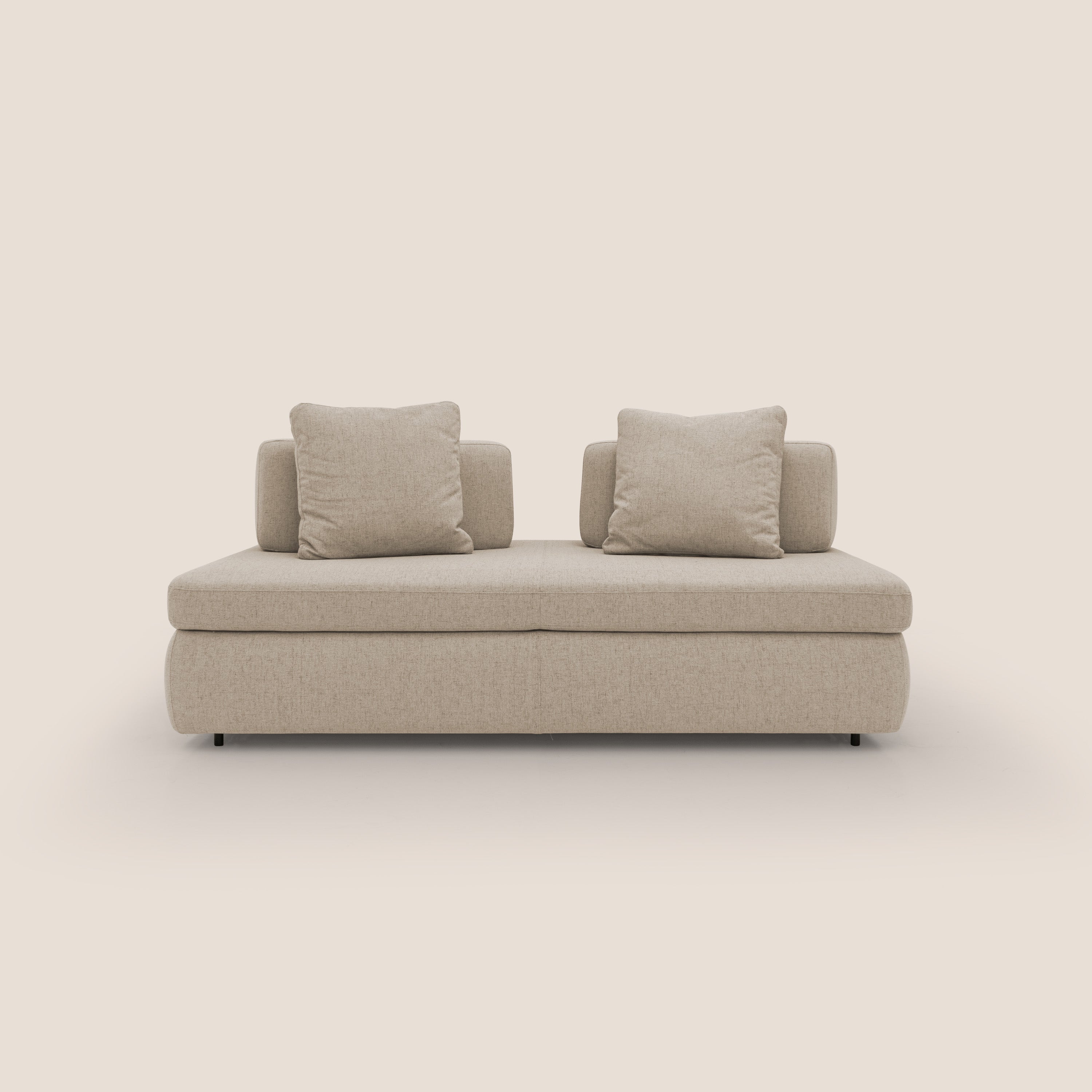 Gransasso Divano letto matrimoniale dal DESIGN innovativo in tessuto impermeabile T03 beige - divani.store