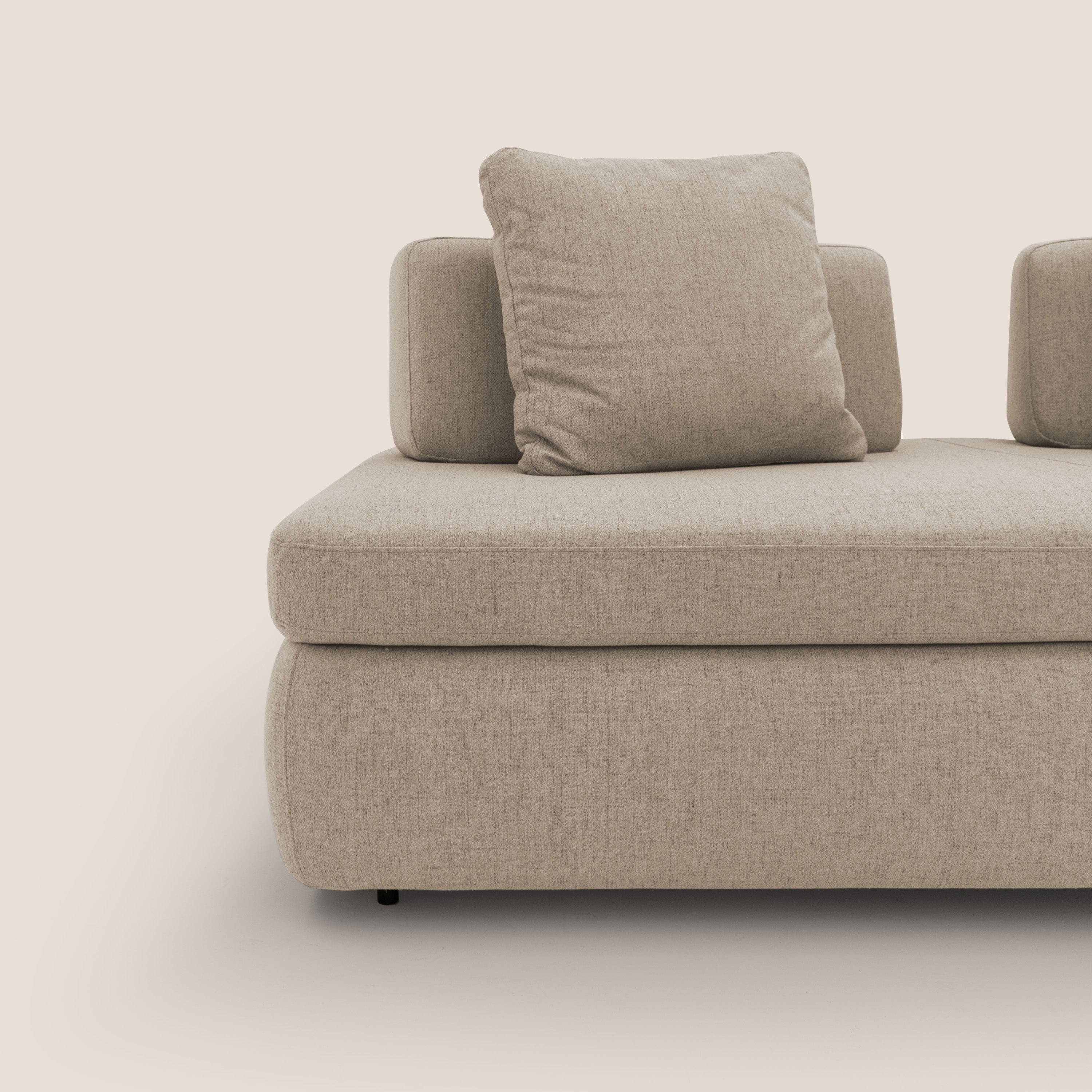 Gransasso Divano letto matrimoniale dal DESIGN innovativo in tessuto impermeabile T03 beige - divani.store