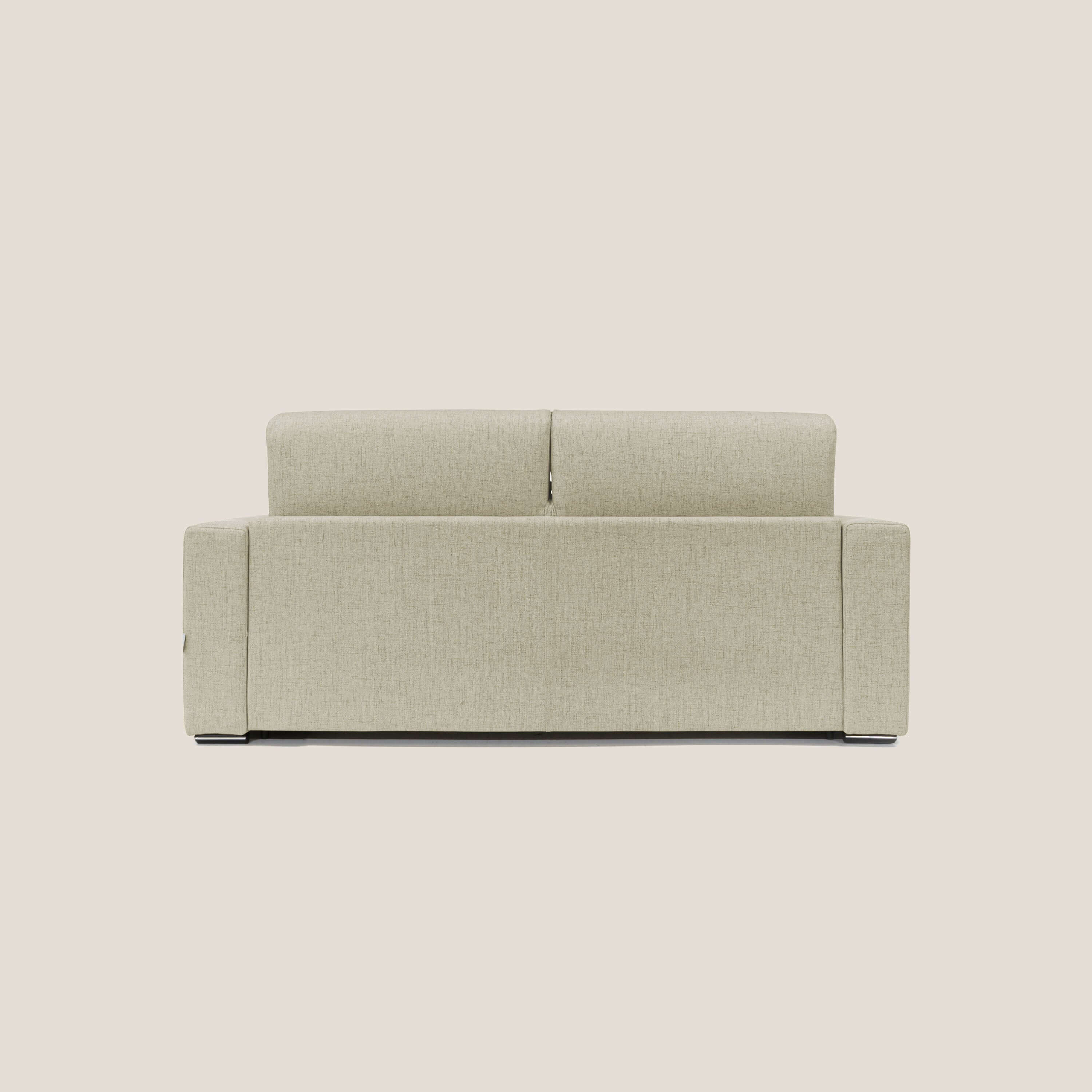 Nixon Divano letto matrimoniale con materasso 20 cm in tessuto impermeabile T03 beige - divani.store