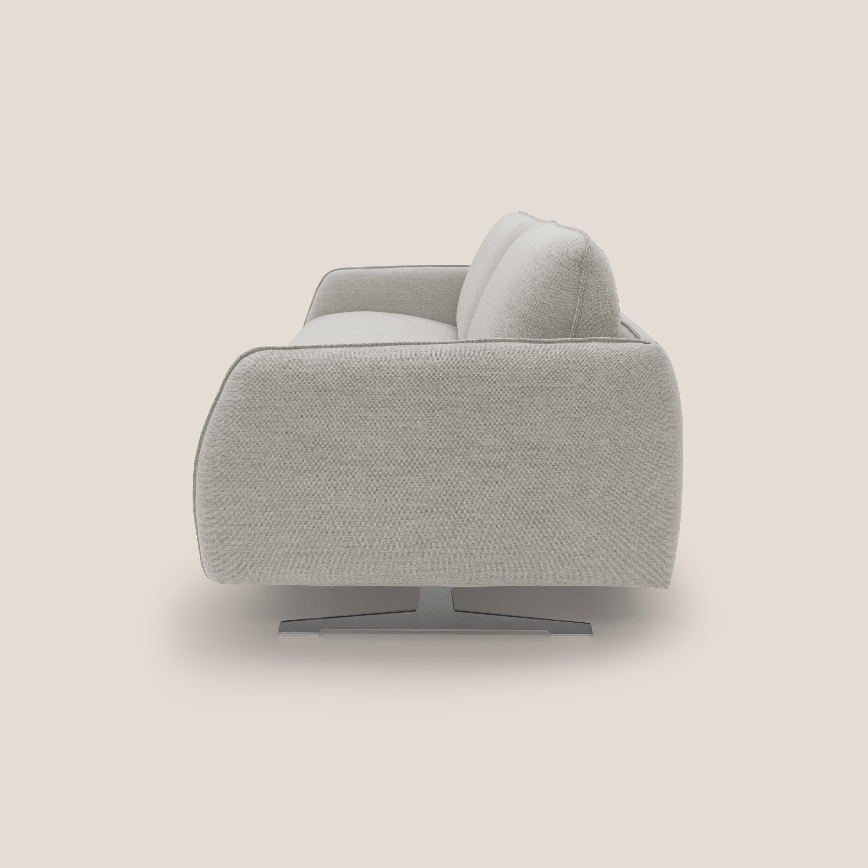 Texas Divano letto matrimoniale moderno in tessuto impermeabile T19 panna - divani.store