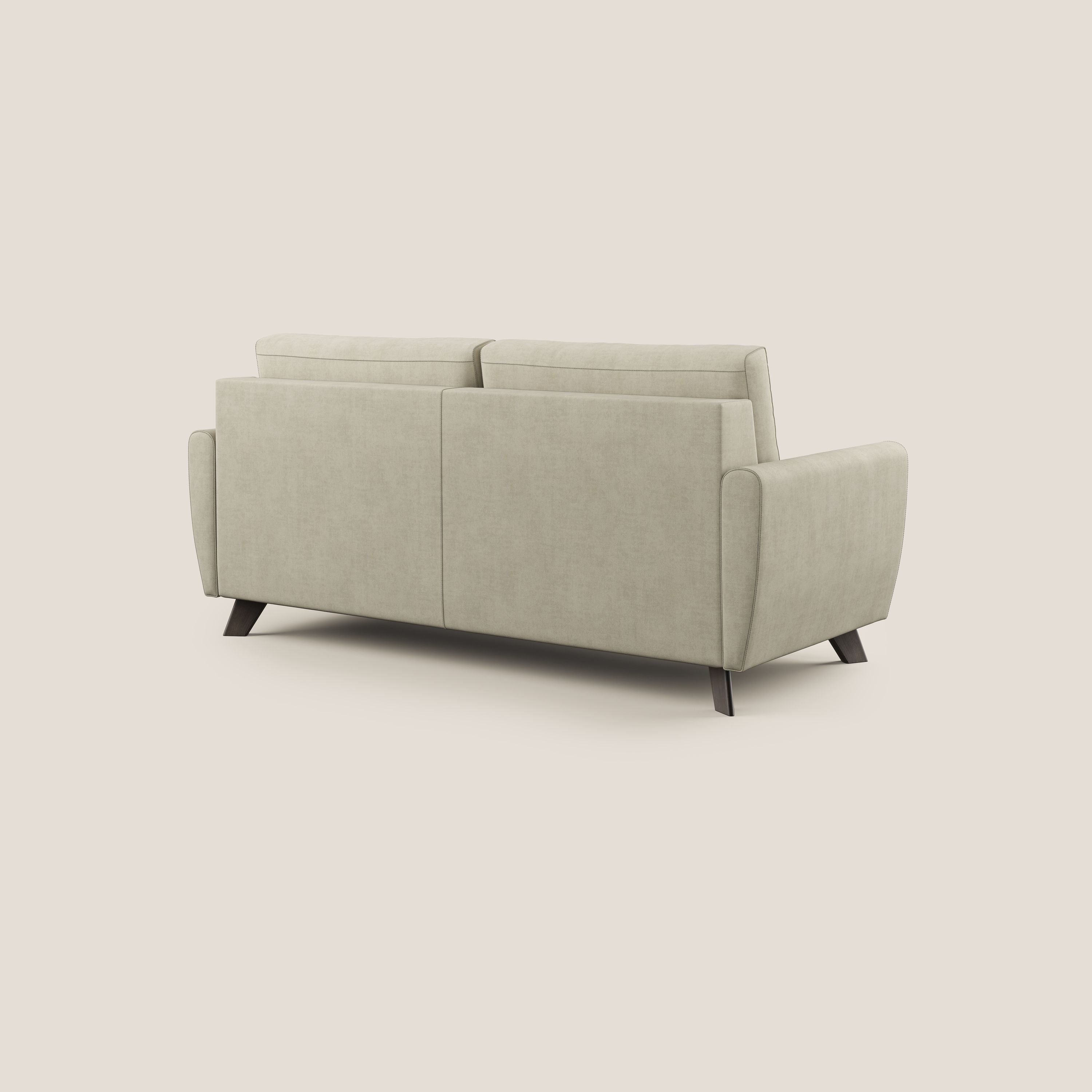 Callisto Divano letto matrimoniale in tessuto morbido impermeabile T02 panna - divani.store