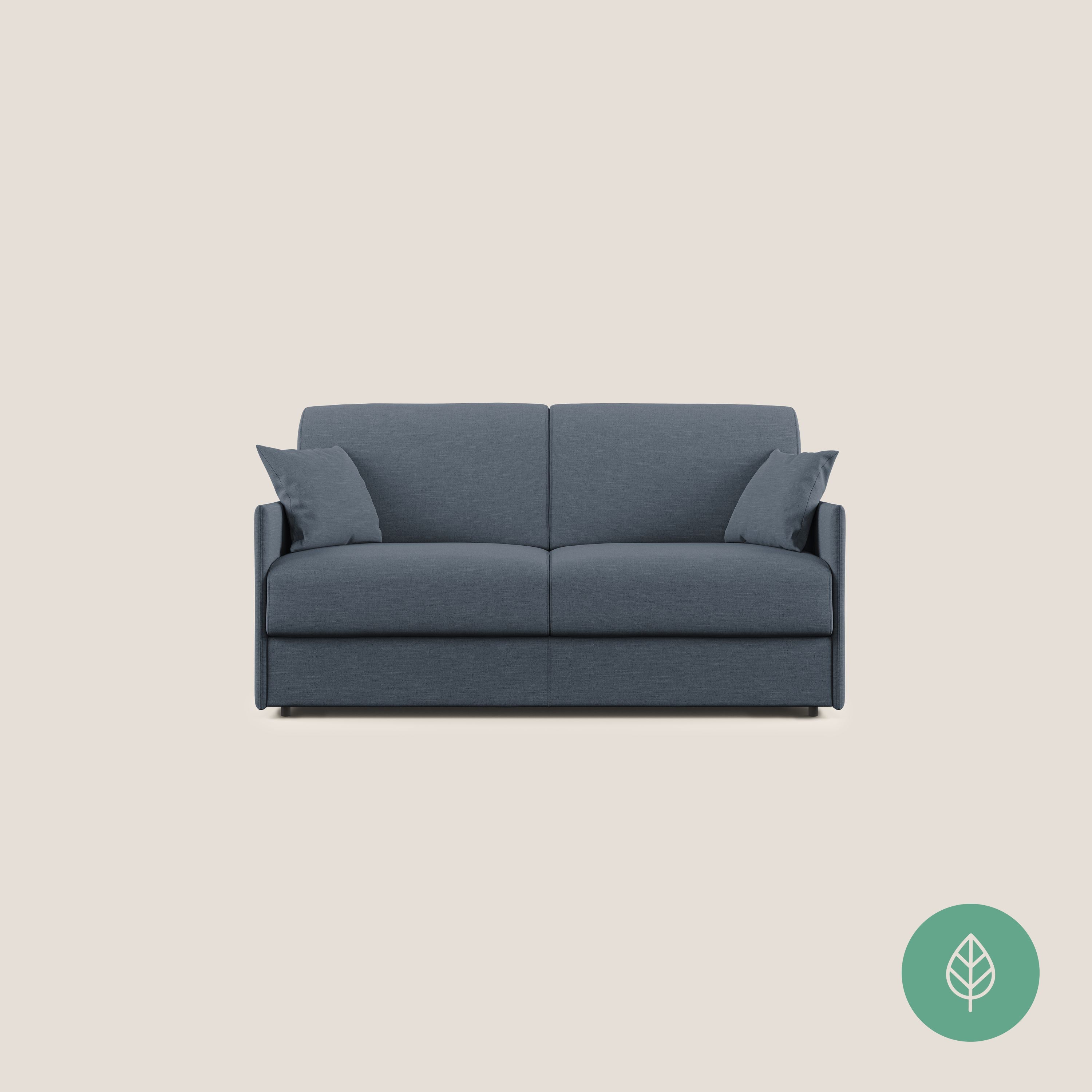 Evans Divano letto in tessuto Ecosostenibile blu - divani.store