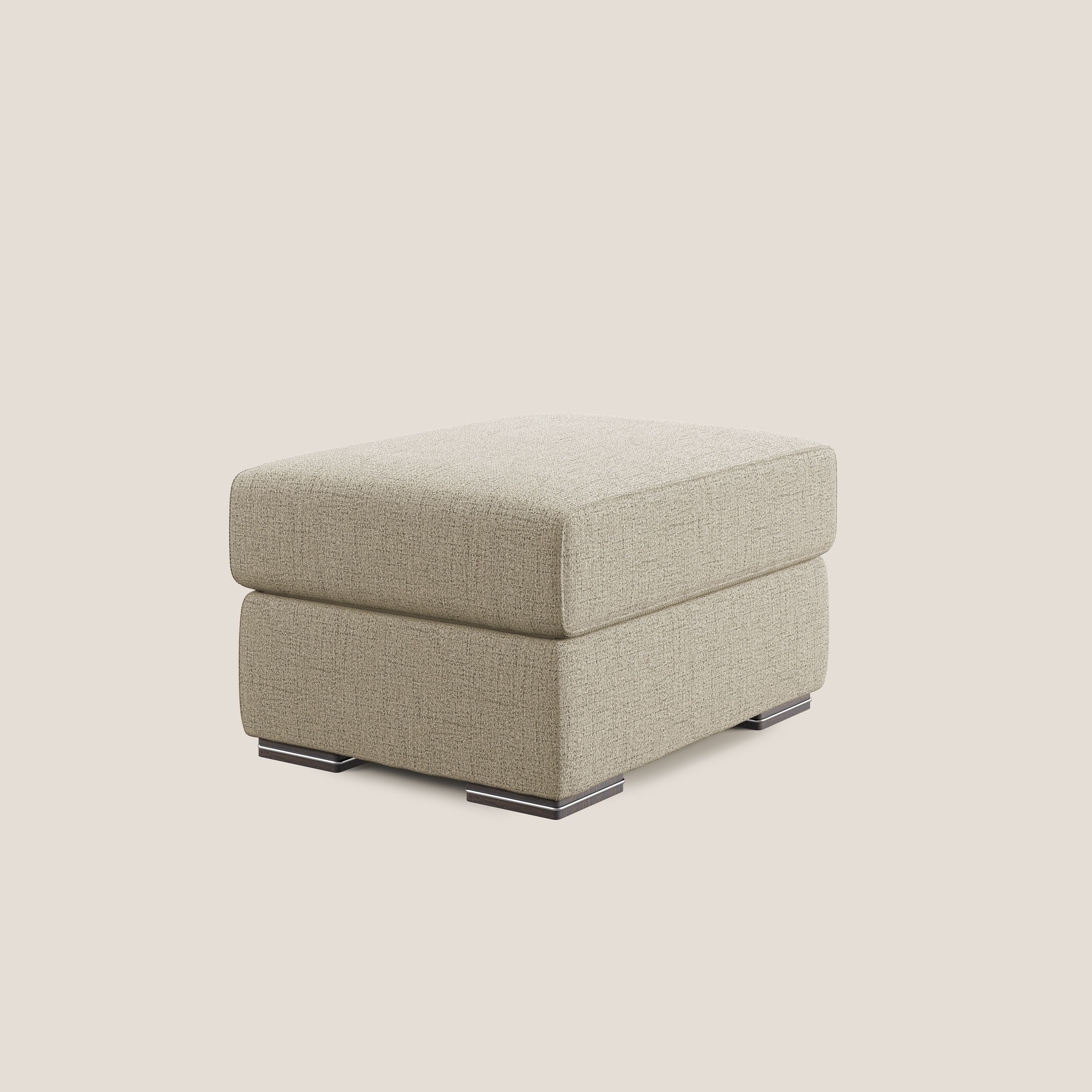 Sun pouf apribile contenitore in tessuto impermeabile fiammato T03 beige - divani.store