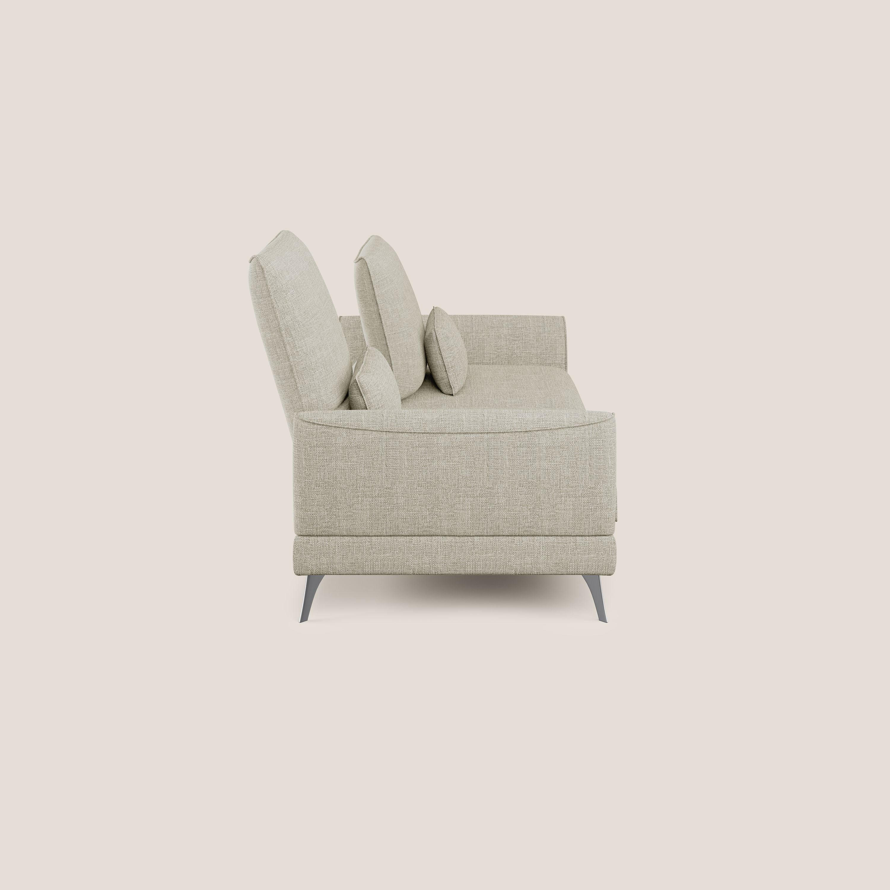 Tommy Divano relax con schienali traslanti in morbido tessuto fiammato T06 panna - divani.store