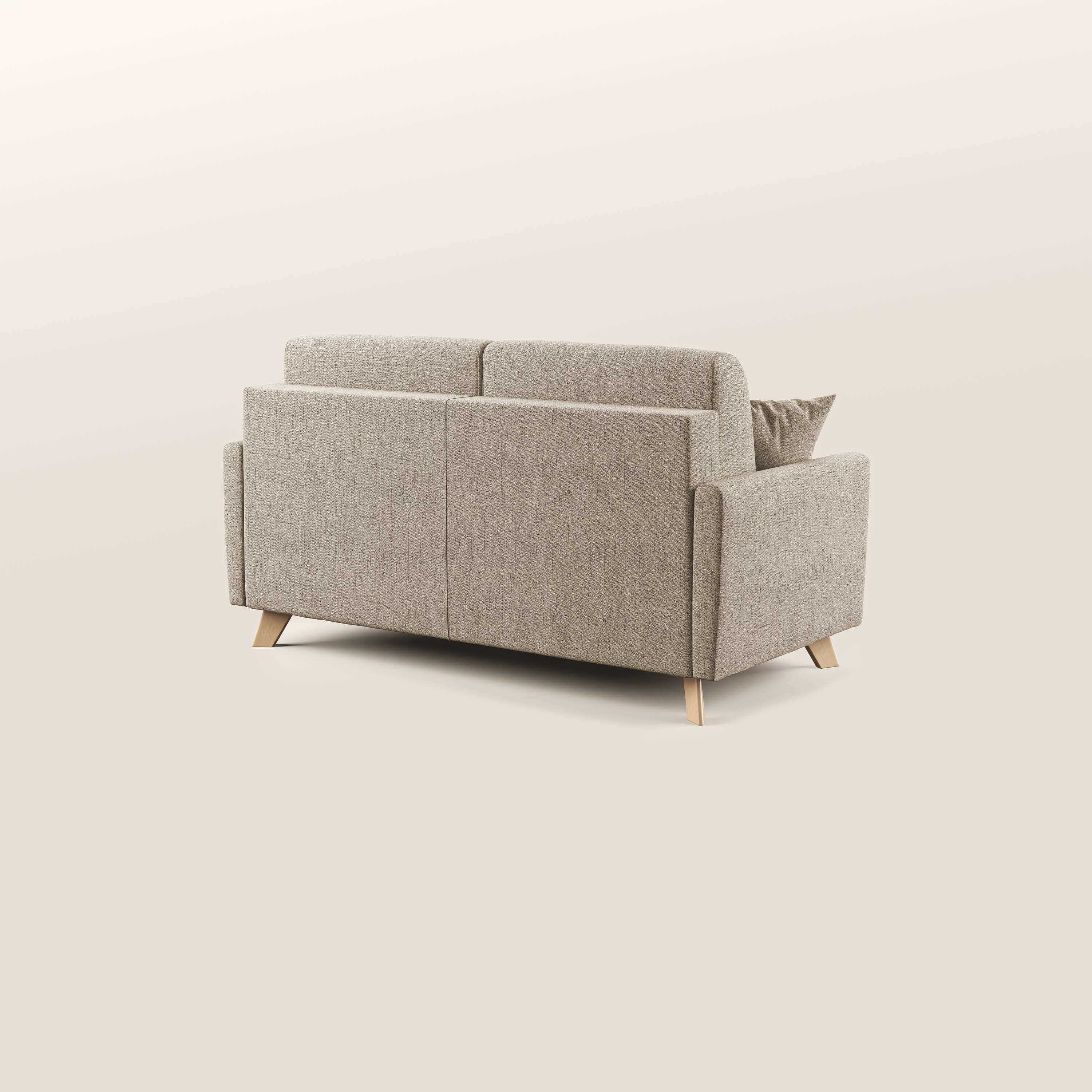 Edgar divano letto matrimoniale in tessuto felis impermeabile T03 beige - divani.store
