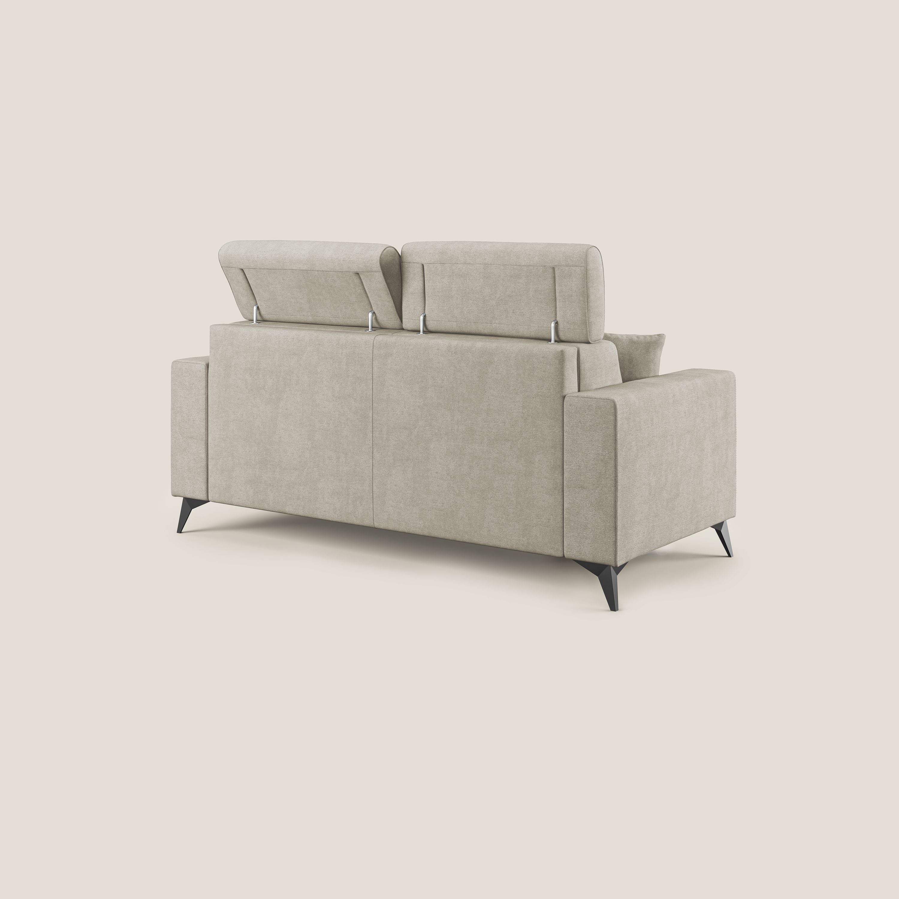 Pegaso divano letto con poggiatesta reclinabili e rivestimento T02 panna - divani.store