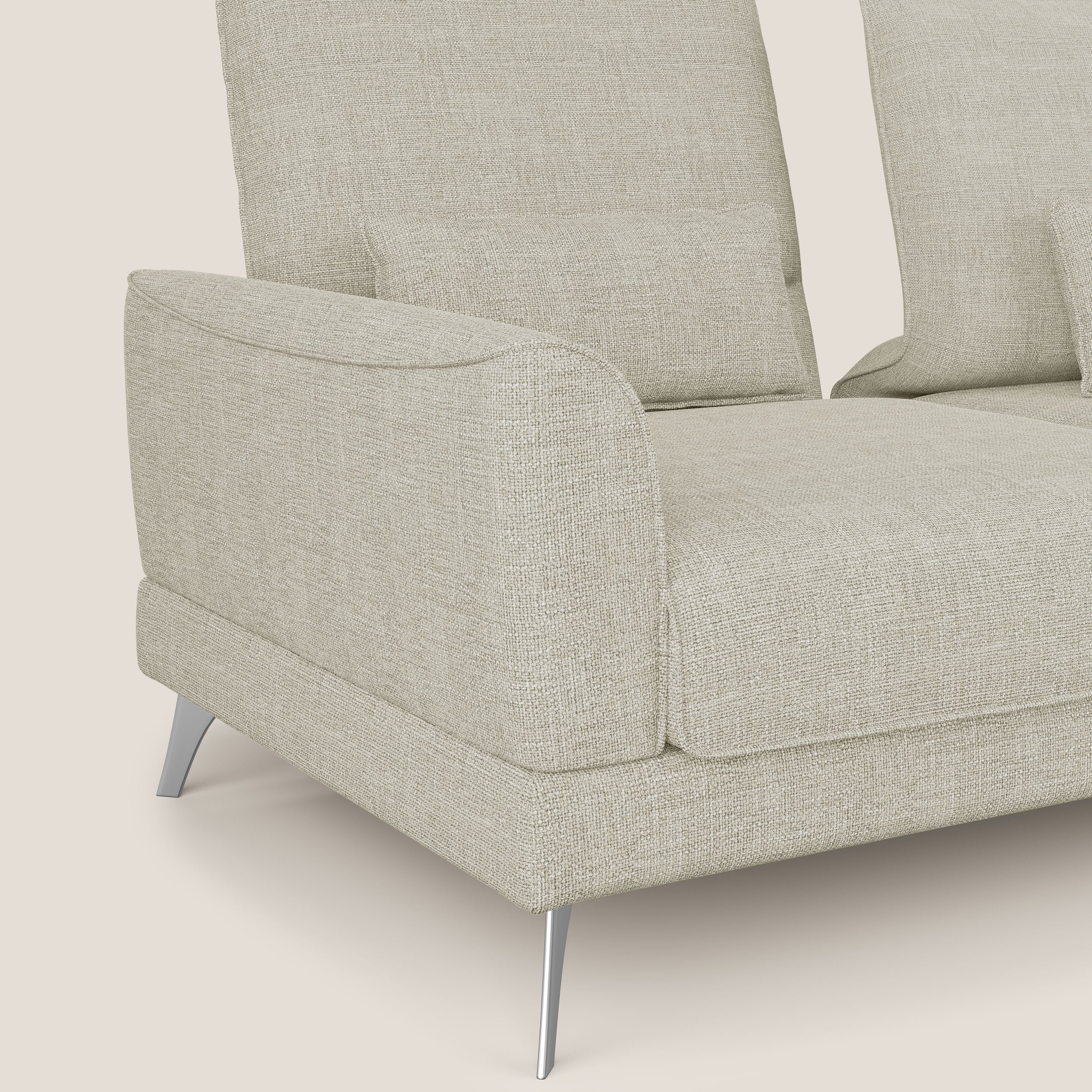 Tommy Divano relax con schienali traslanti in morbido tessuto fiammato T06 panna - divani.store