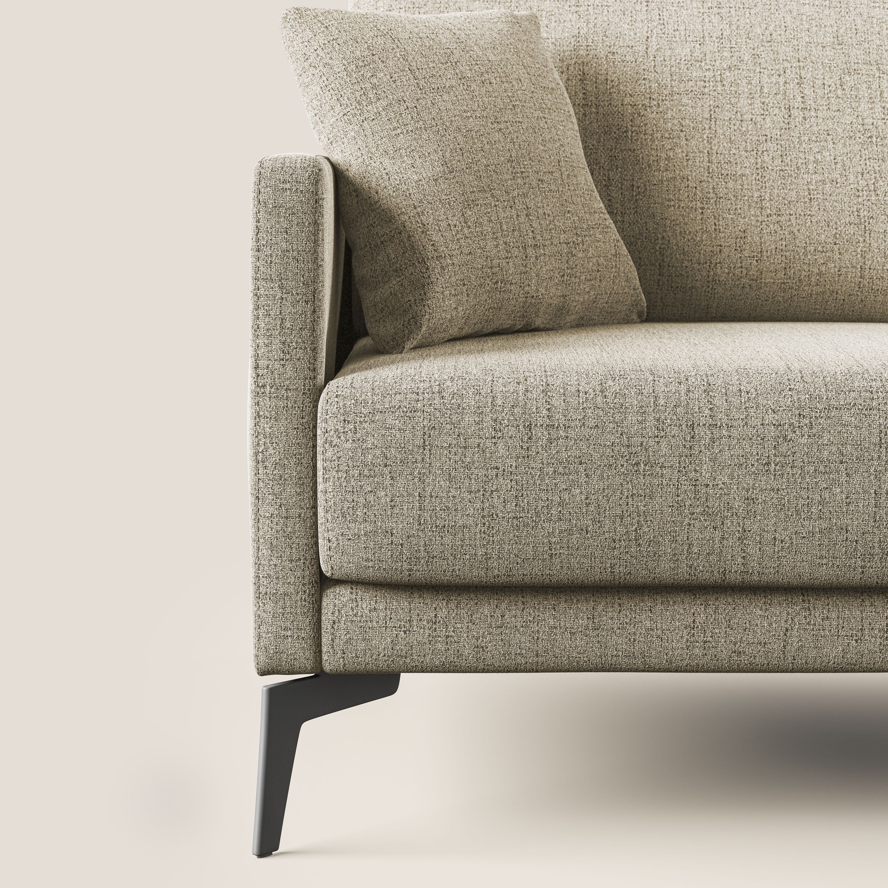 Saturno divano moderno in tessuto morbido impermeabile T03 beige - divani.store