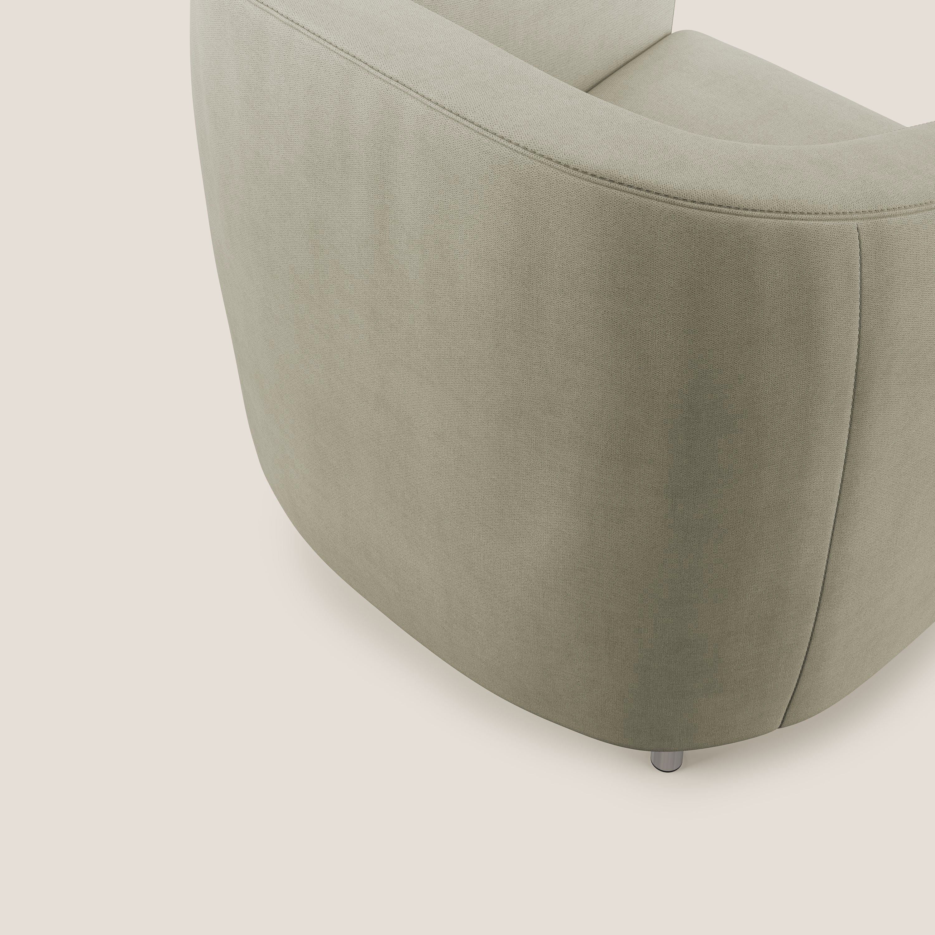 Sally Poltroncina in tessuto morbido impermeabile T02 panna - divani.store