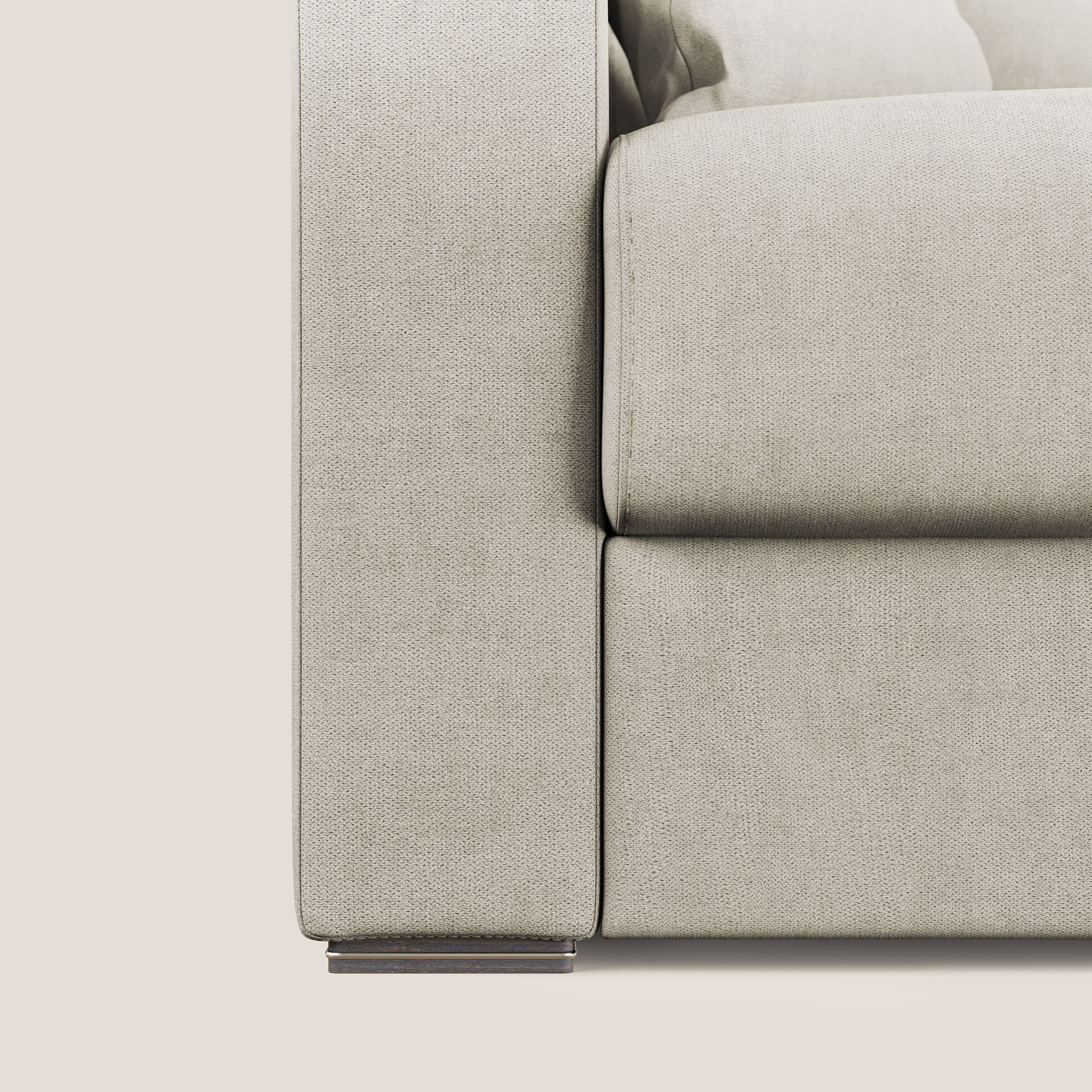 Best Divano letto angolare in tessuto impermeabile T02 panna - divani.store