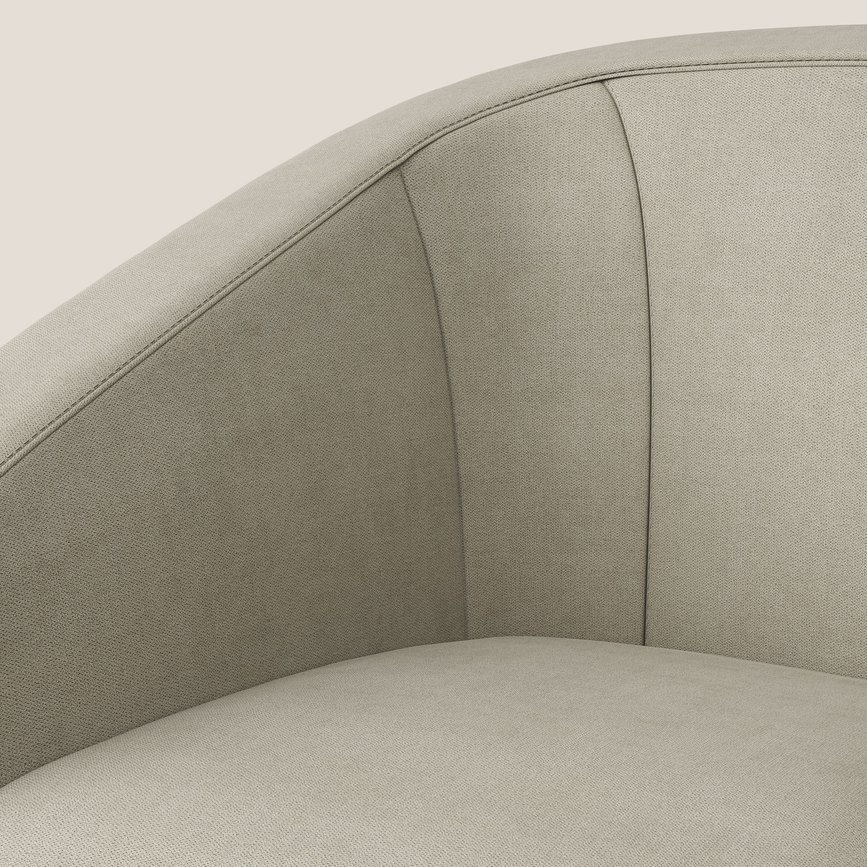 Sally Poltroncina in tessuto morbido impermeabile T02 panna - divani.store