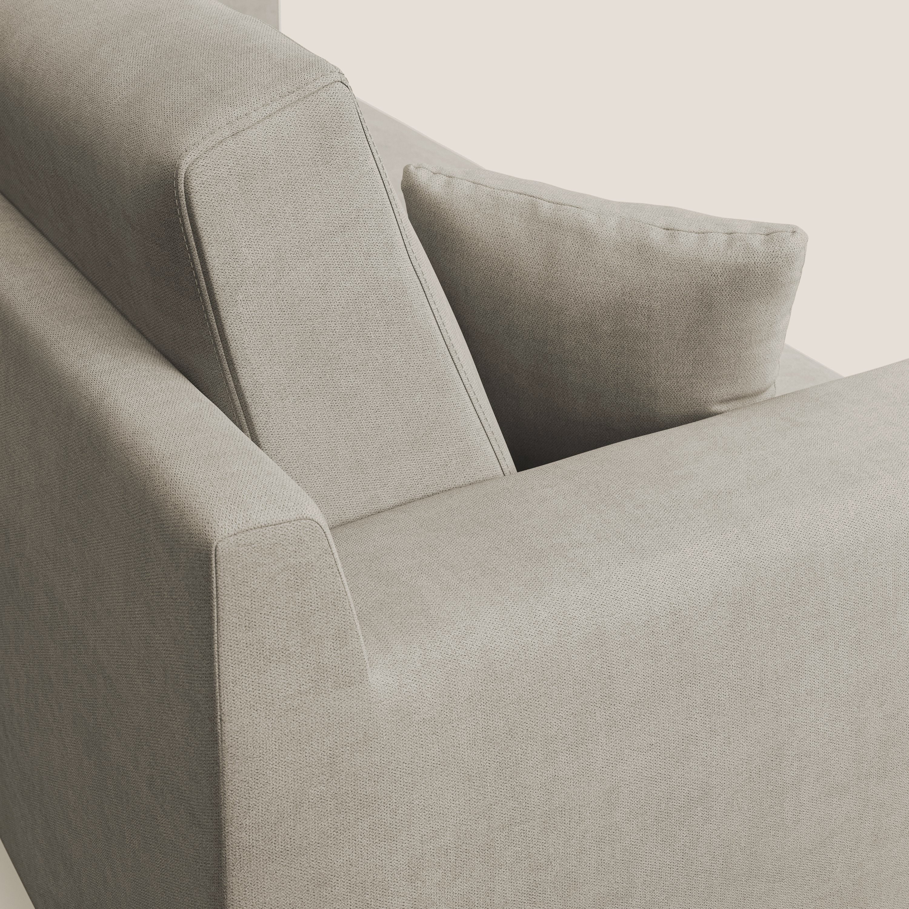 Danish divano moderno in tessuto morbido impermeabile T02 panna - divani.store