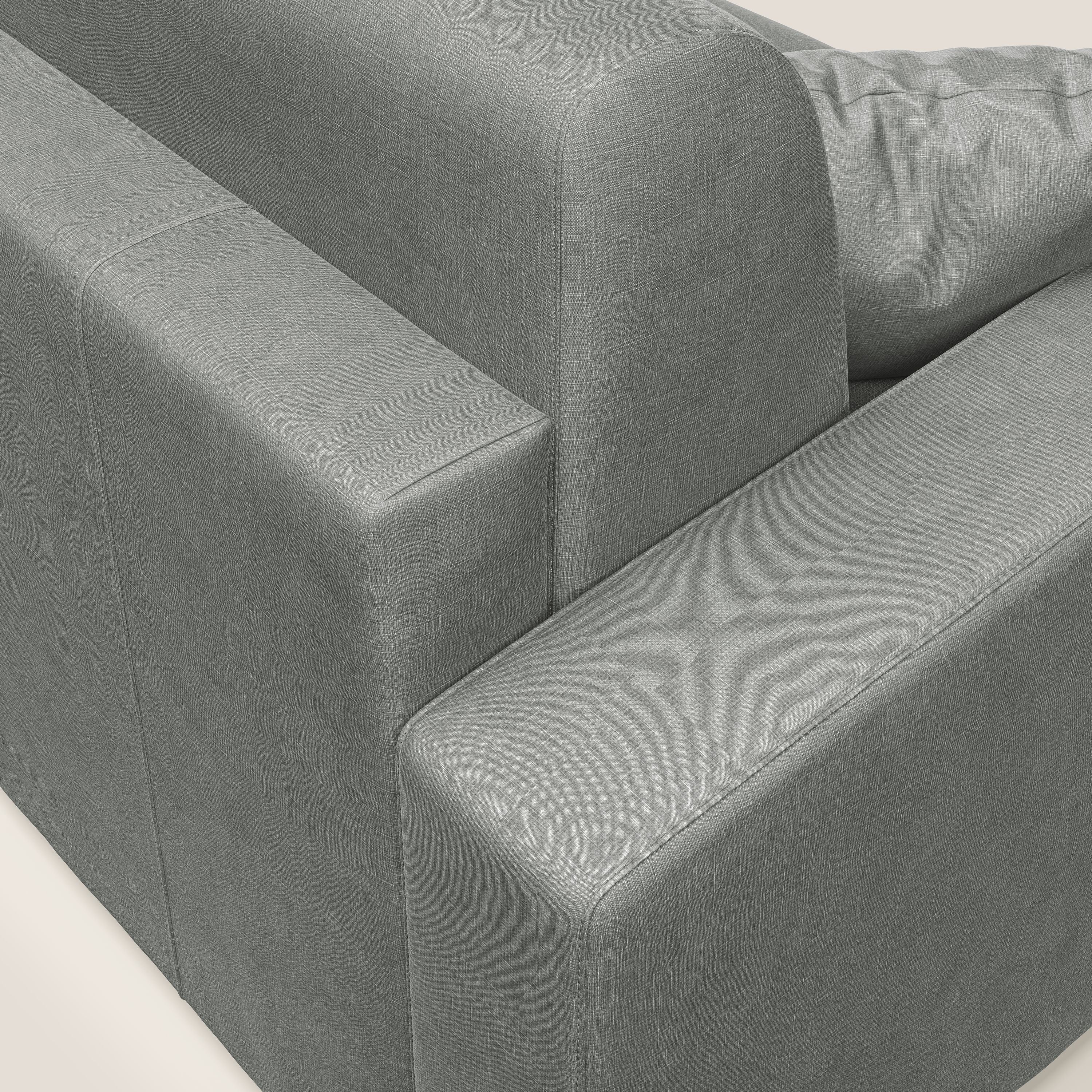 Lebron Divano letto matrimoniale in velluto morbido T01 grigio chiaro - divani.store