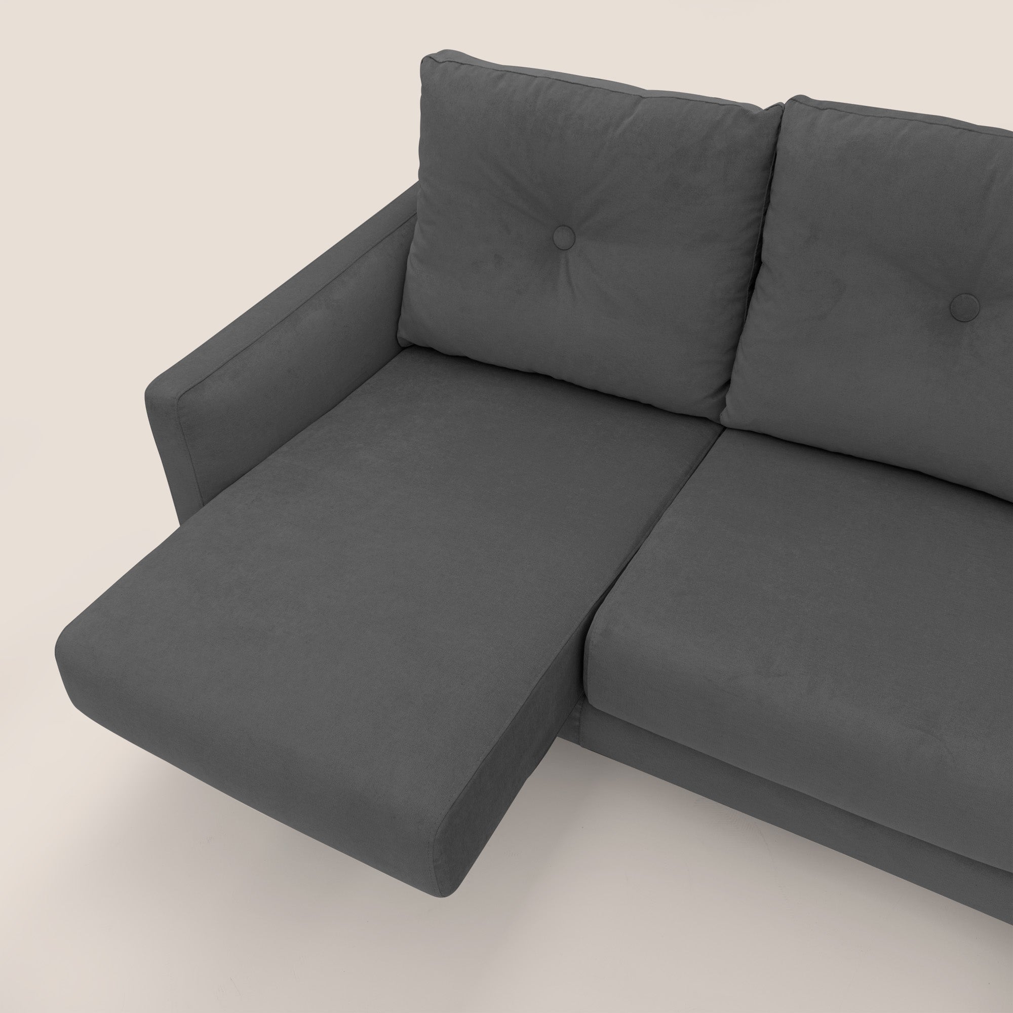 Matisse divano con sedute allungabili e schienali in piuma d'oca in tessuto smacchiabile T17 - divani.store