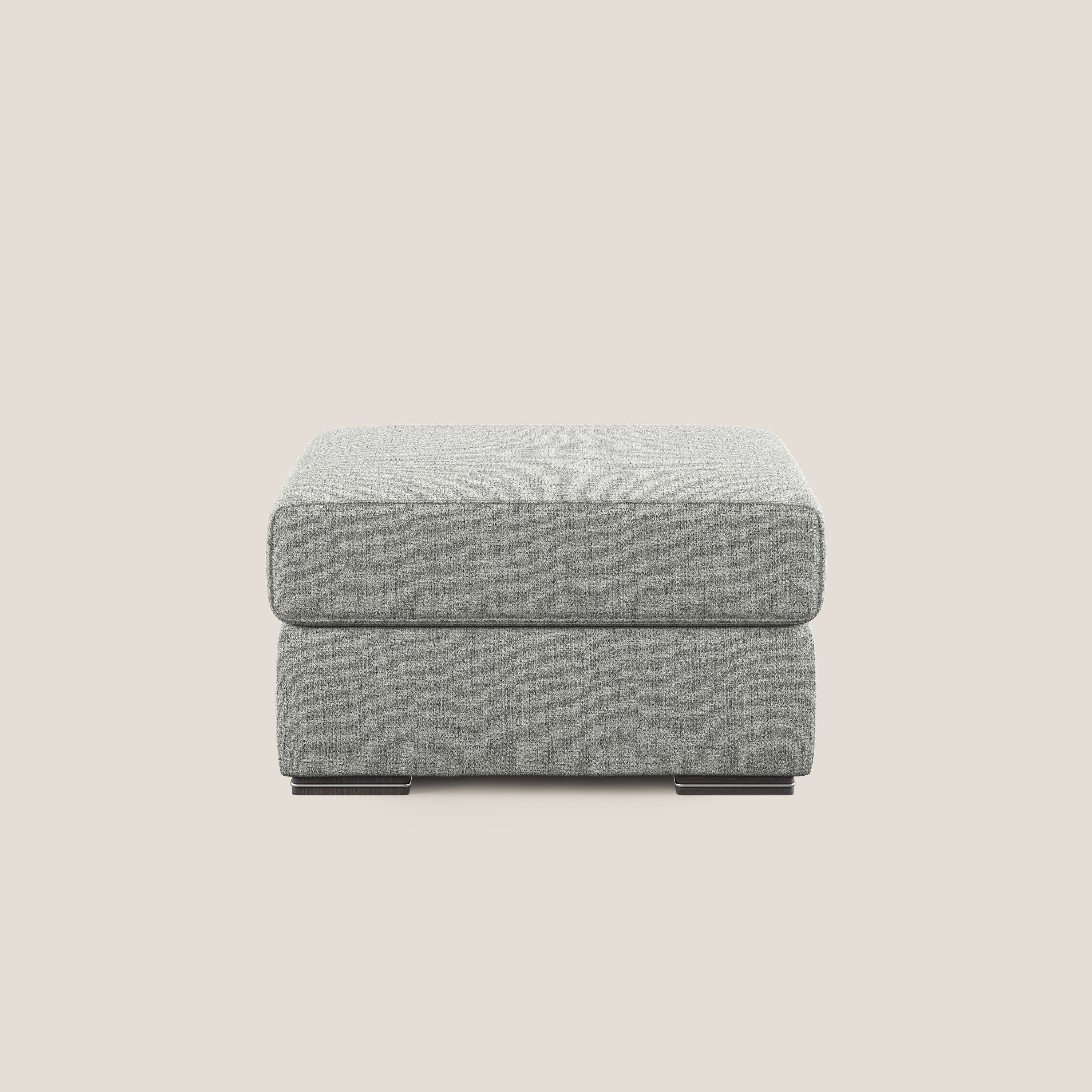 Sun pouf apribile contenitore in tessuto impermeabile fiammato T03 grigio chiaro - divani.store