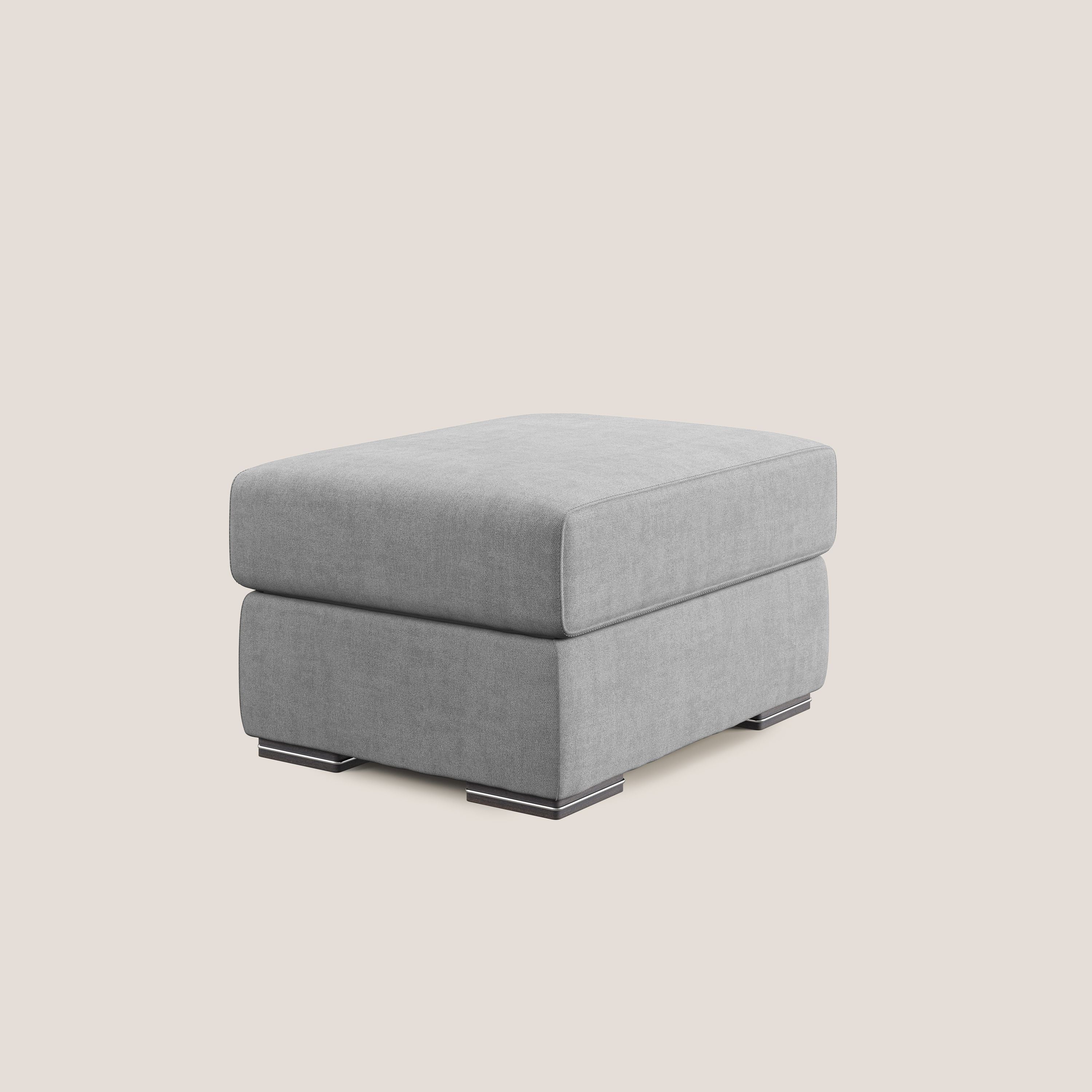 Sun pouf apribile contenitore in tessuto impermeabile T02 grigio chiaro - divani.store