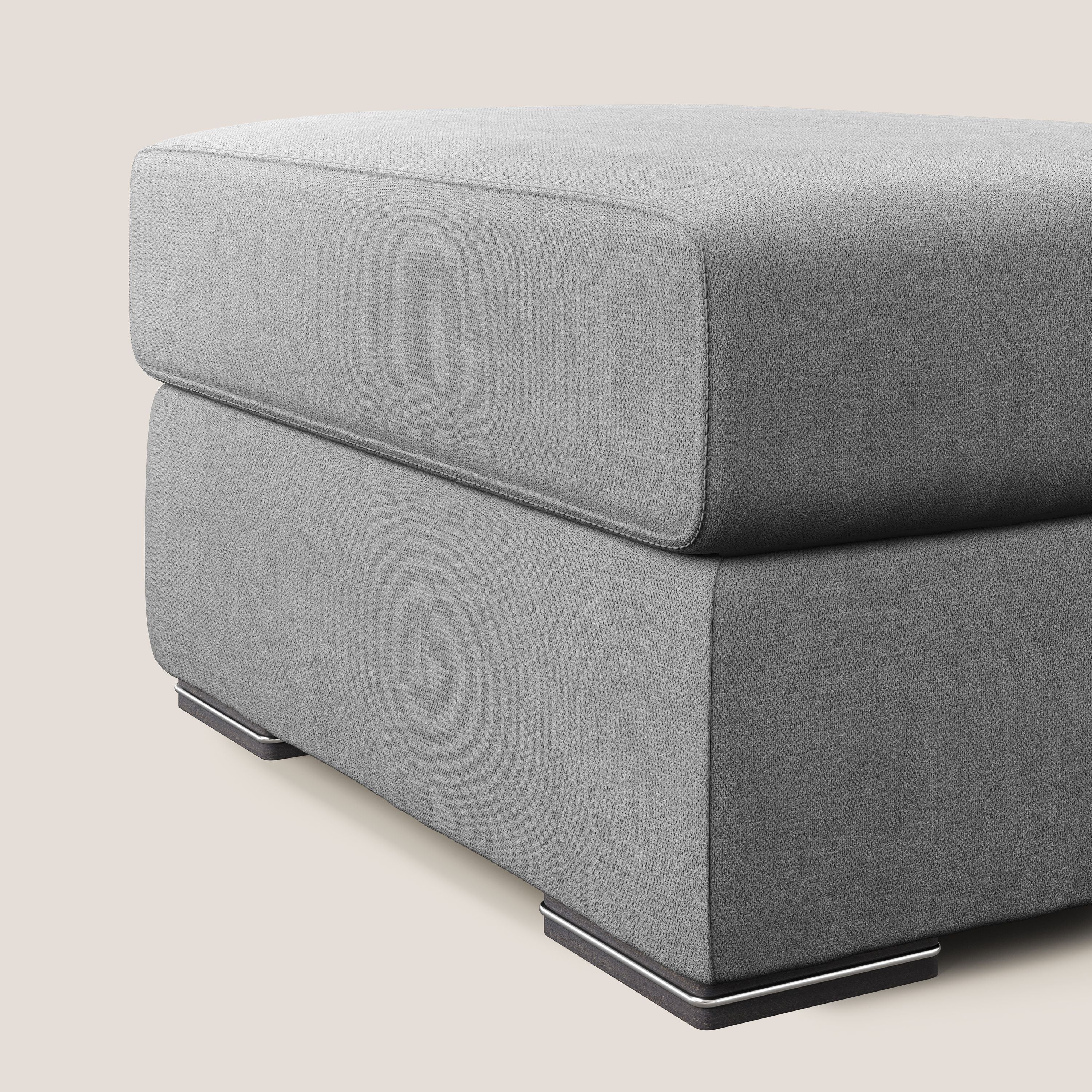 Sun pouf apribile contenitore in tessuto impermeabile T02 grigio chiaro - divani.store