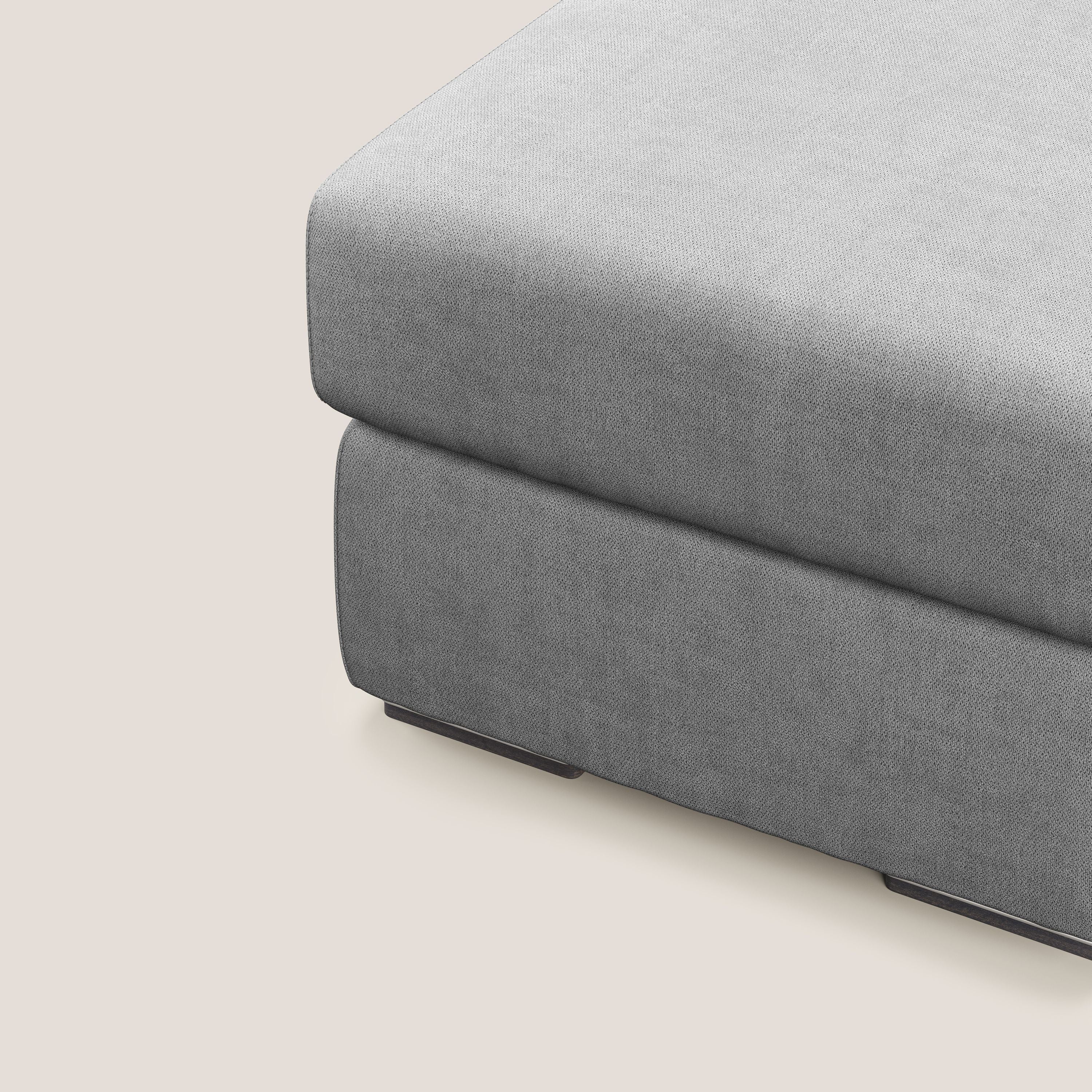 Sun pouf apribile contenitore in tessuto impermeabile T02 grigio chiaro - divani.store