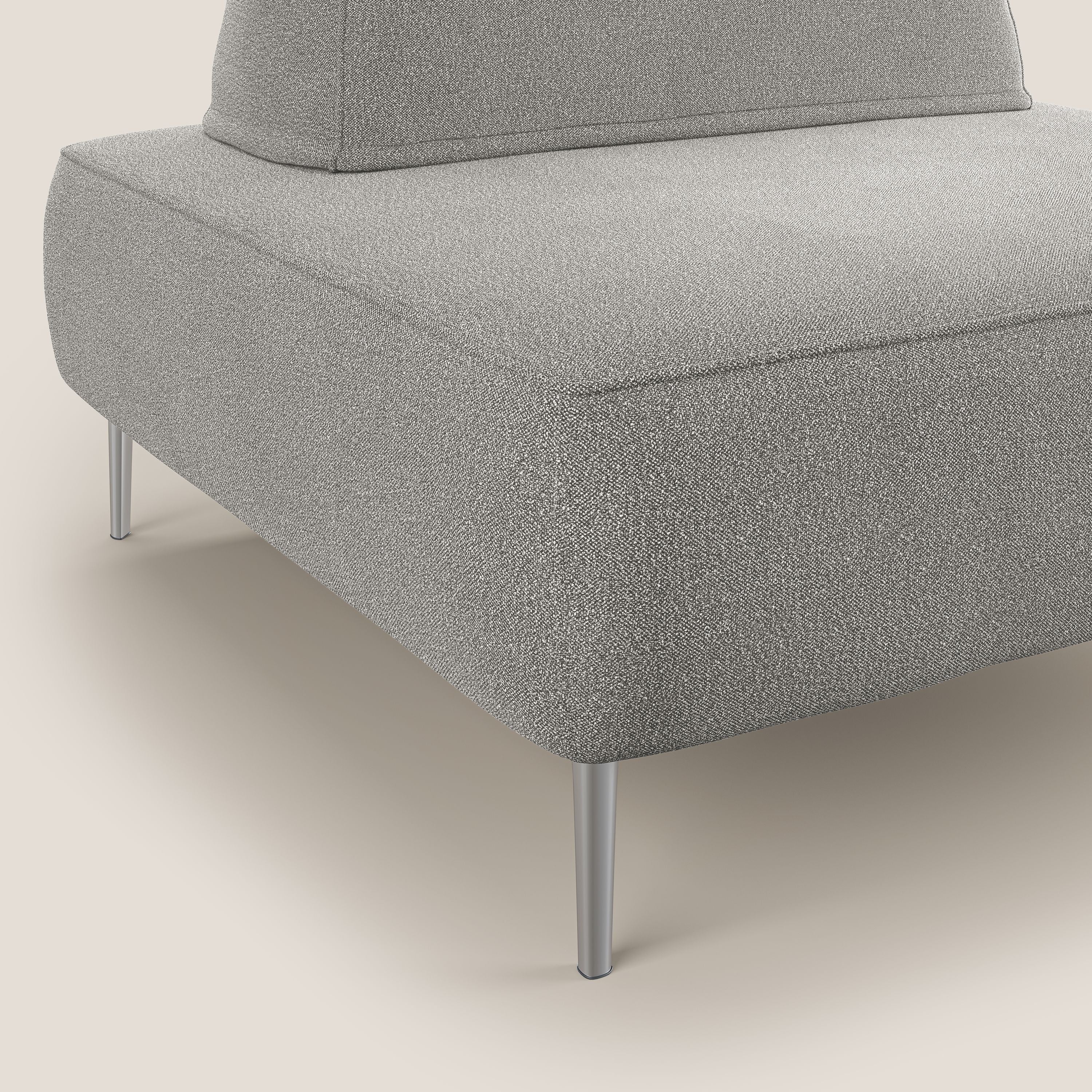 Newton poltrona modulare con schienali movibili T07 grigio - divani.store