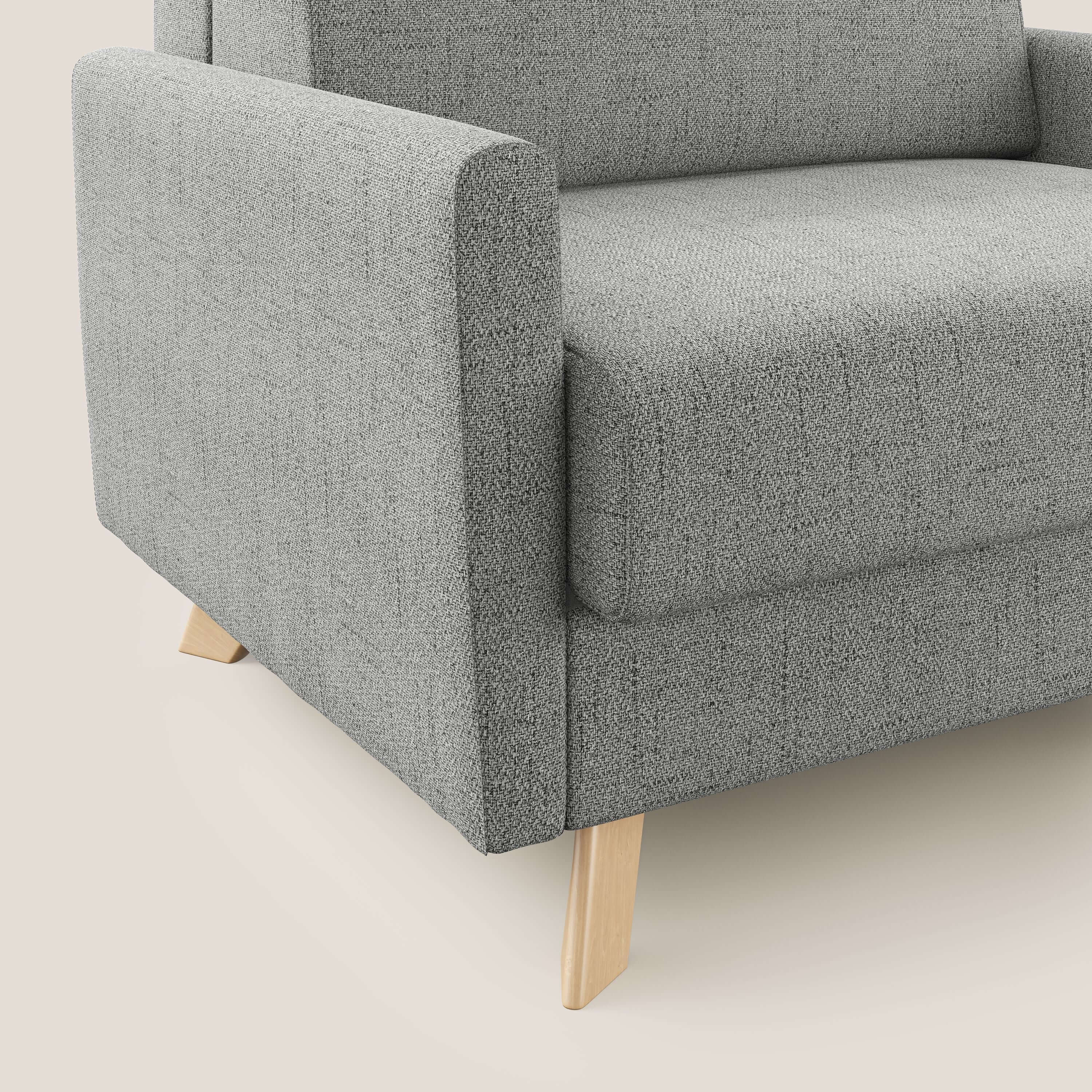 Edgar poltrona letto in tessuto felis impermeabile T03 grigio chiaro - divani.store