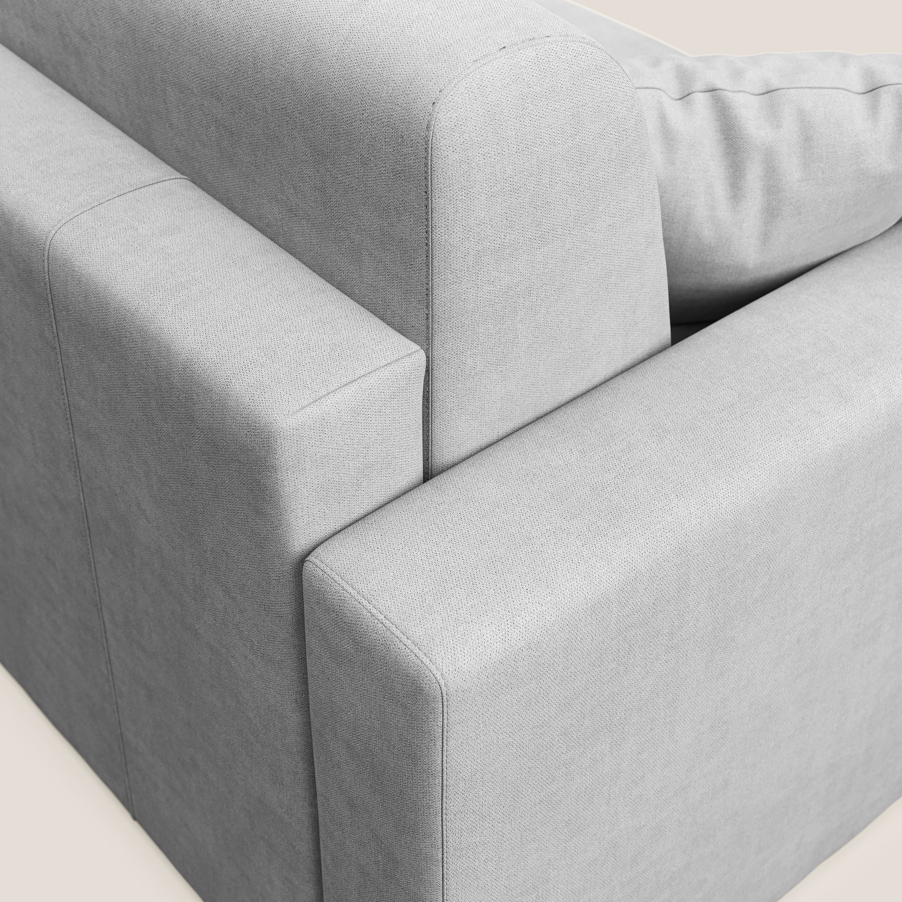 Best Divano letto matrimoniale in tessuto impermeabile T02 grigio chiaro - divani.store