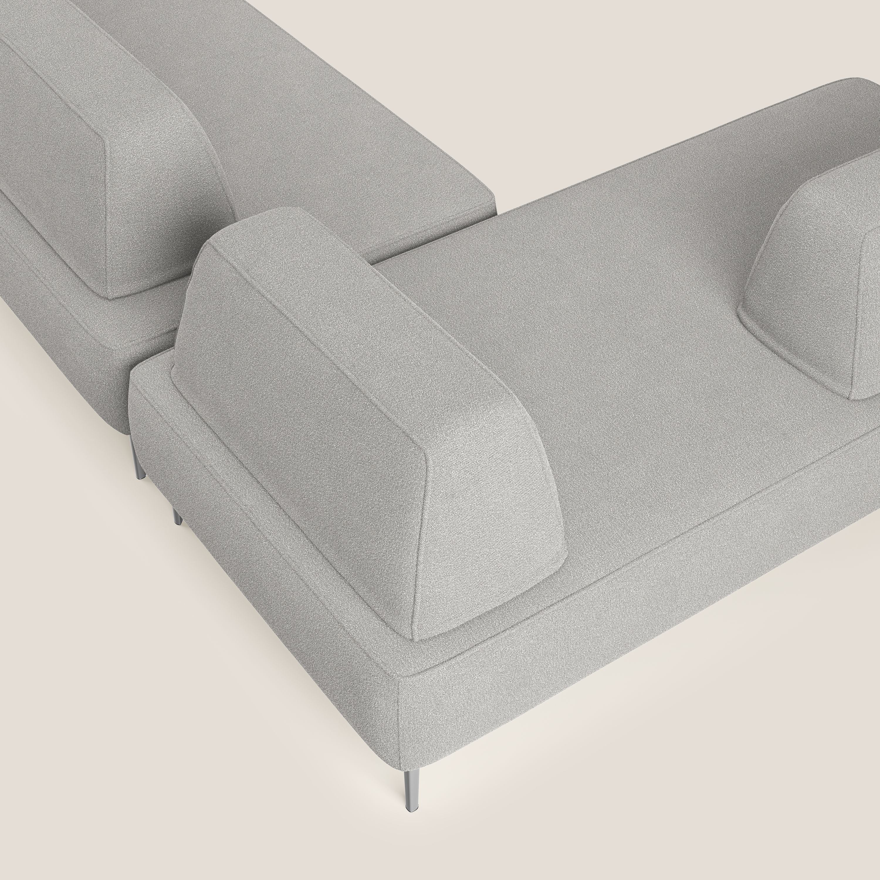 Newton divano panoramico modulare con schienali movibili T07 grigio - divani.store