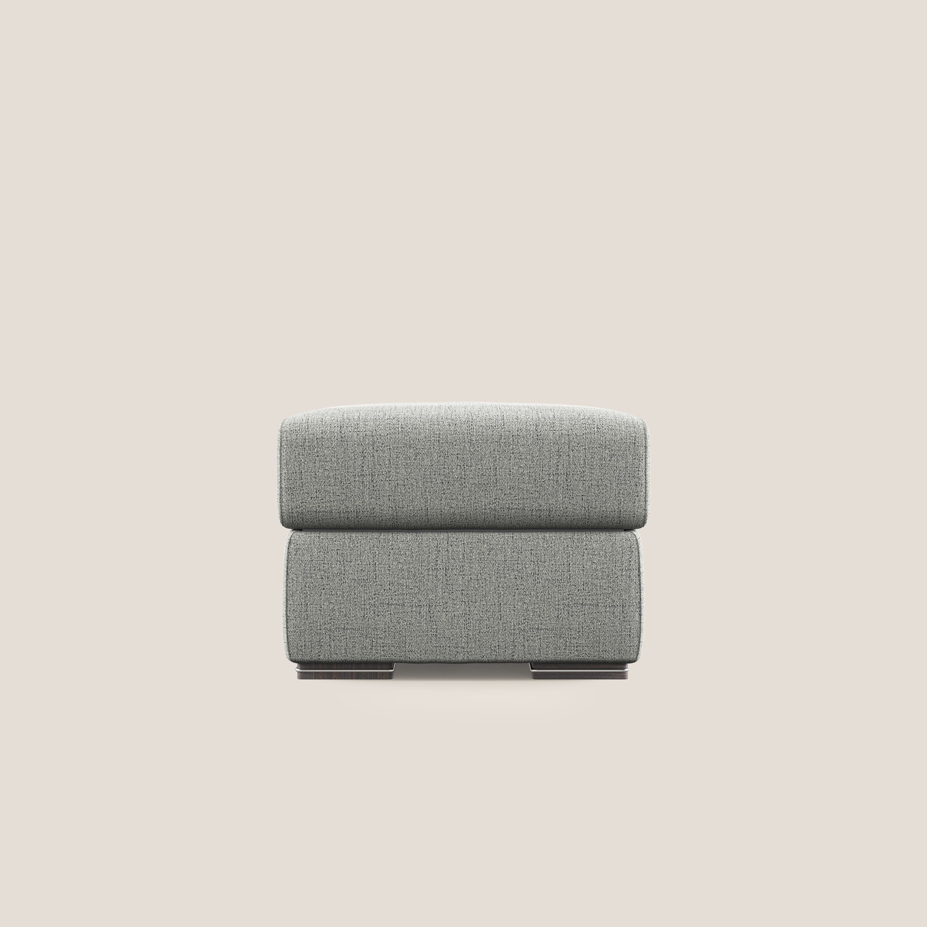 Sun pouf apribile contenitore in tessuto impermeabile fiammato T03 grigio chiaro - divani.store