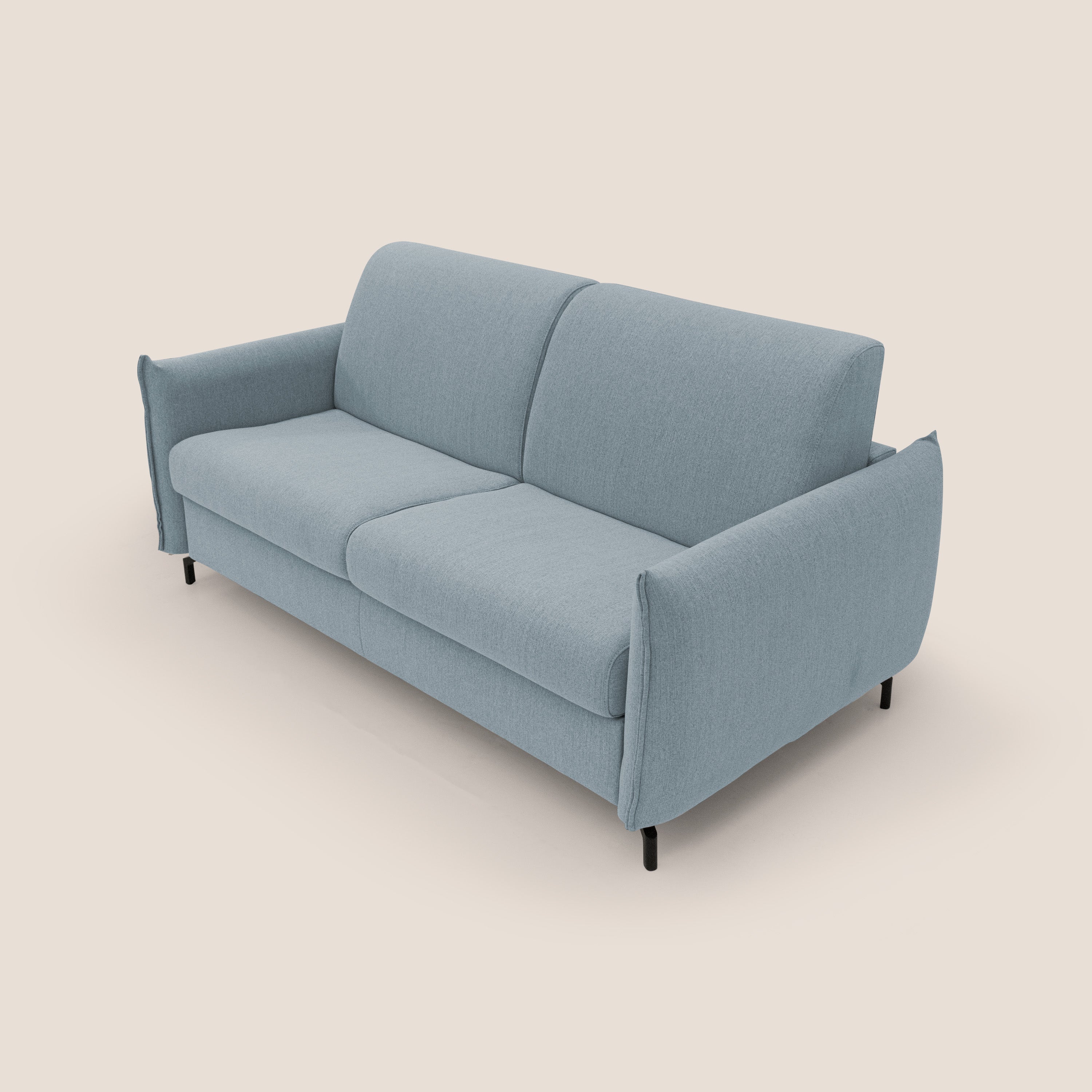 Scarlet divano letto in tessuto misto cotone impermeabile T19 carta da zucchero - divani.store