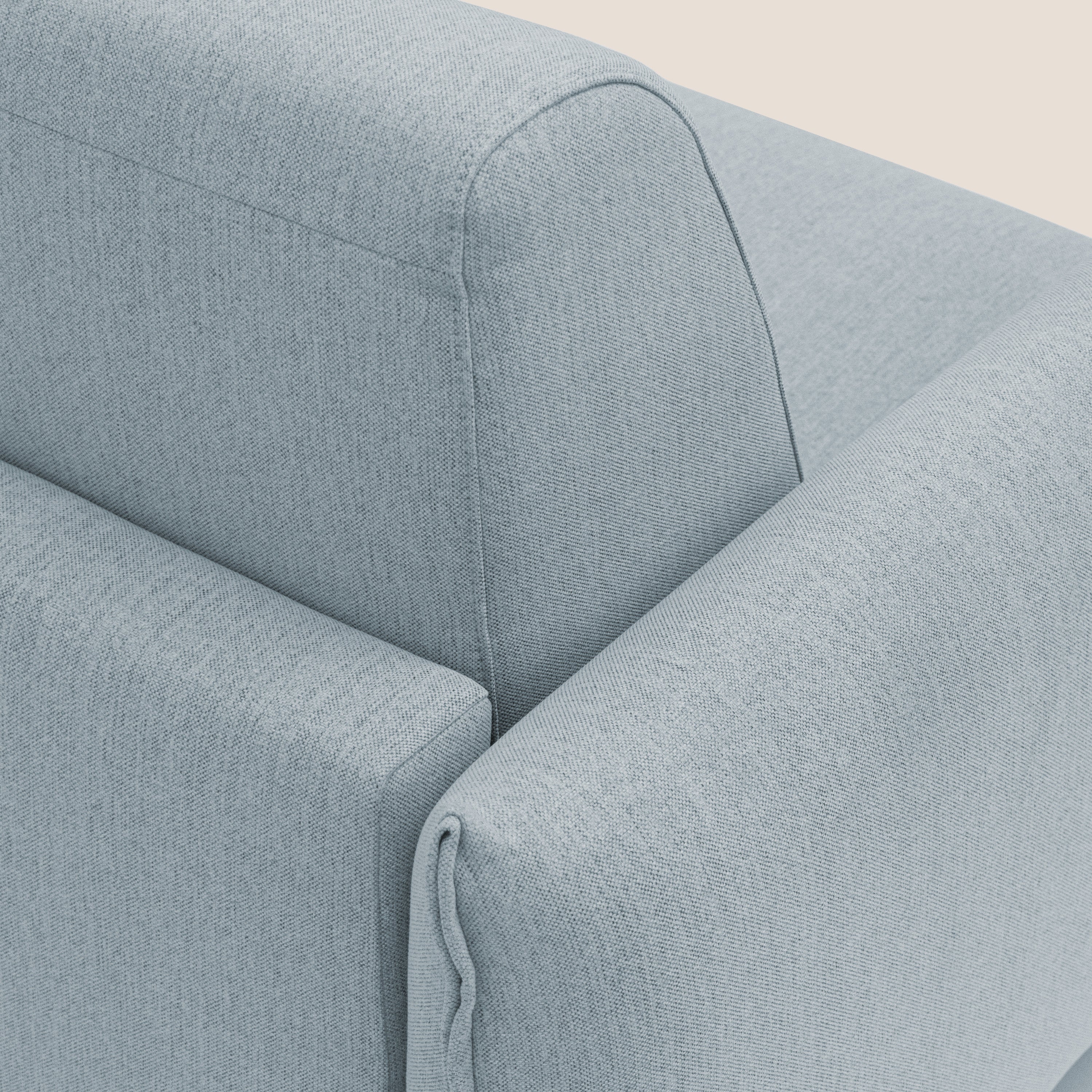 Scarlet divano letto in tessuto misto cotone impermeabile T19 carta da zucchero - divani.store