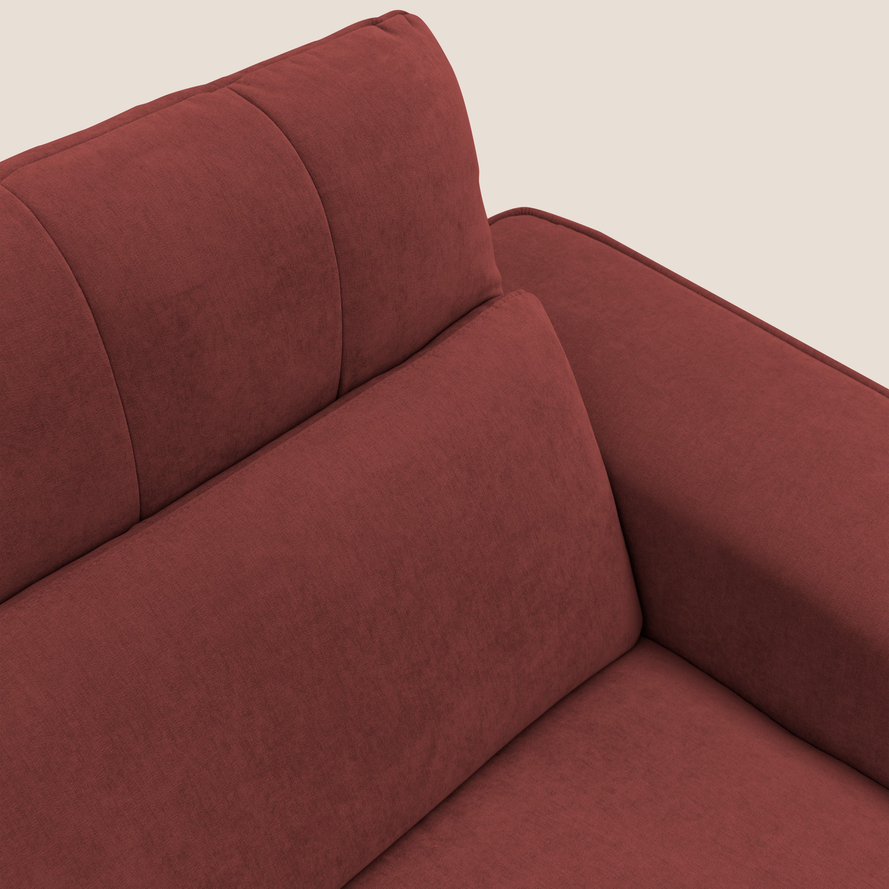 Clark Divano modulare con opzione relax elettrico in tessuto smacchiabile impermeabile T17 rosso - divani.store