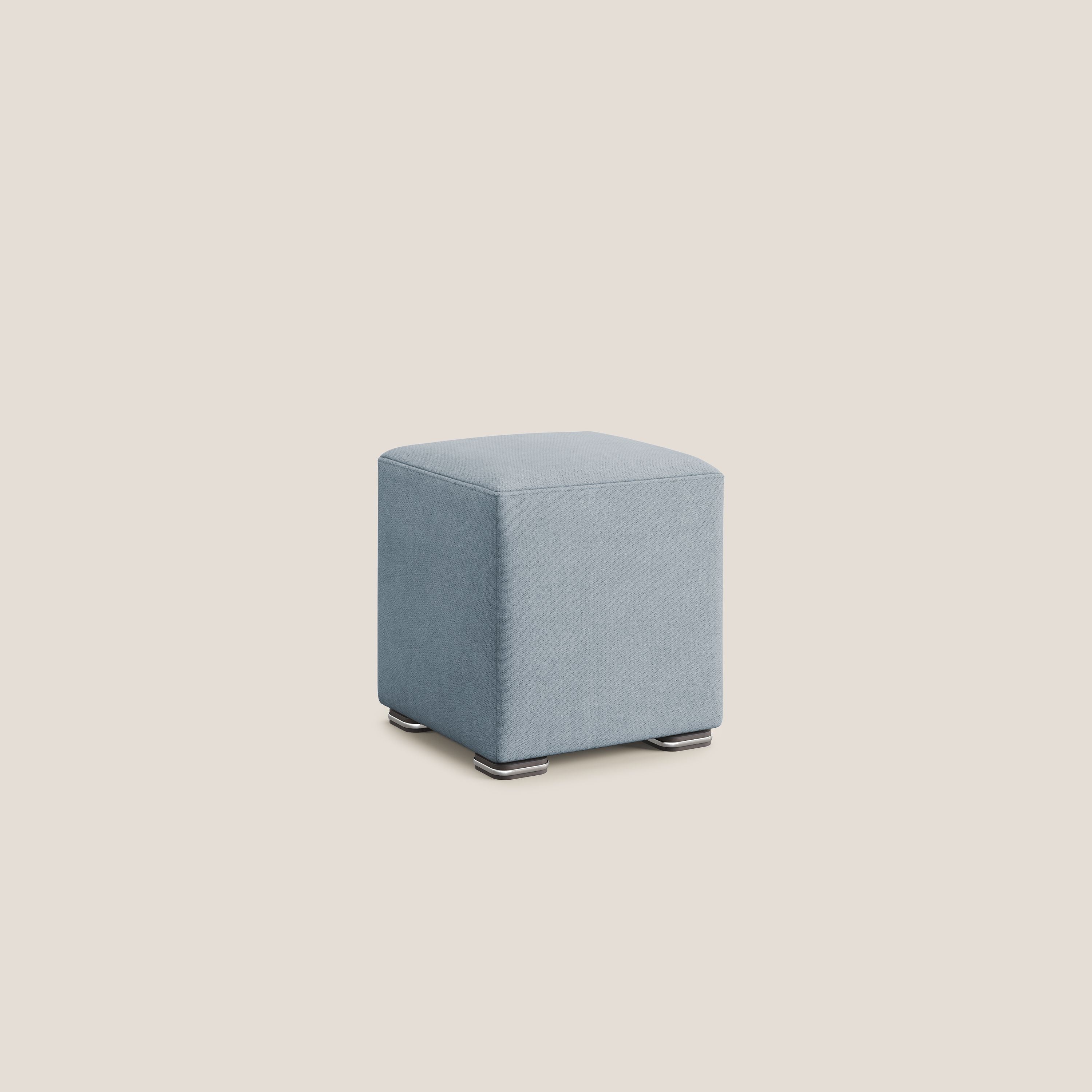 Cube pouf in tessuto morbido impermeabile T02 carta da zucchero - divani.store