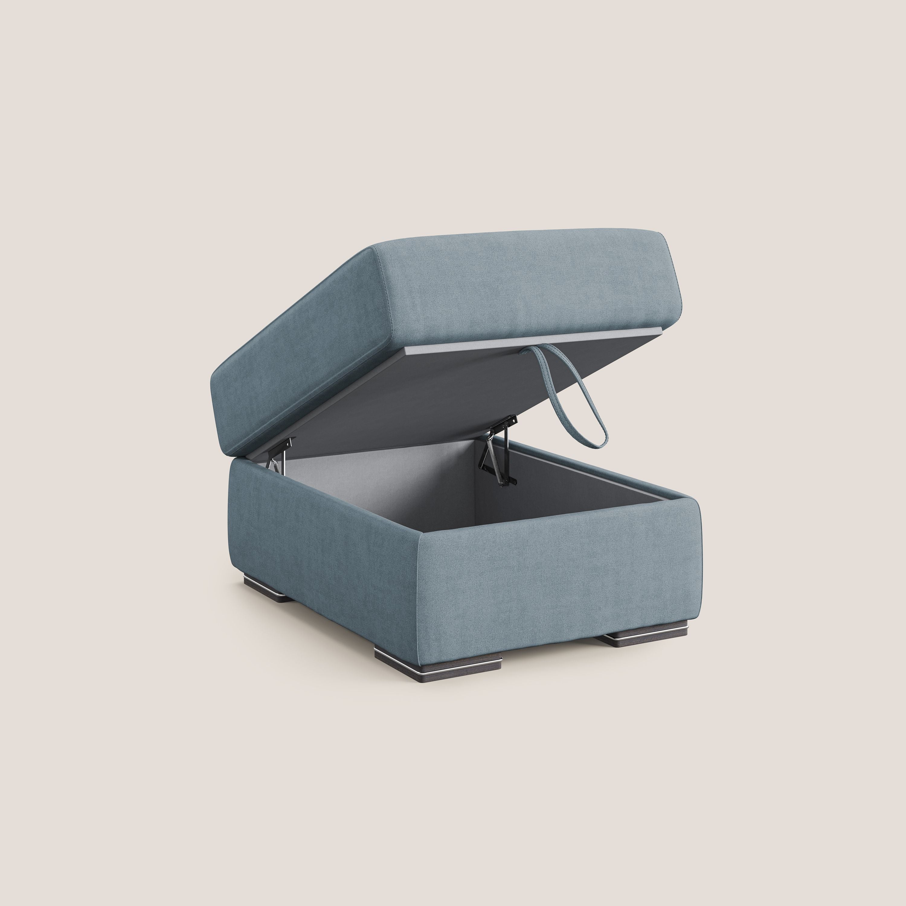 Sun pouf apribile contenitore in tessuto impermeabile T02 carta da zucchero - divani.store