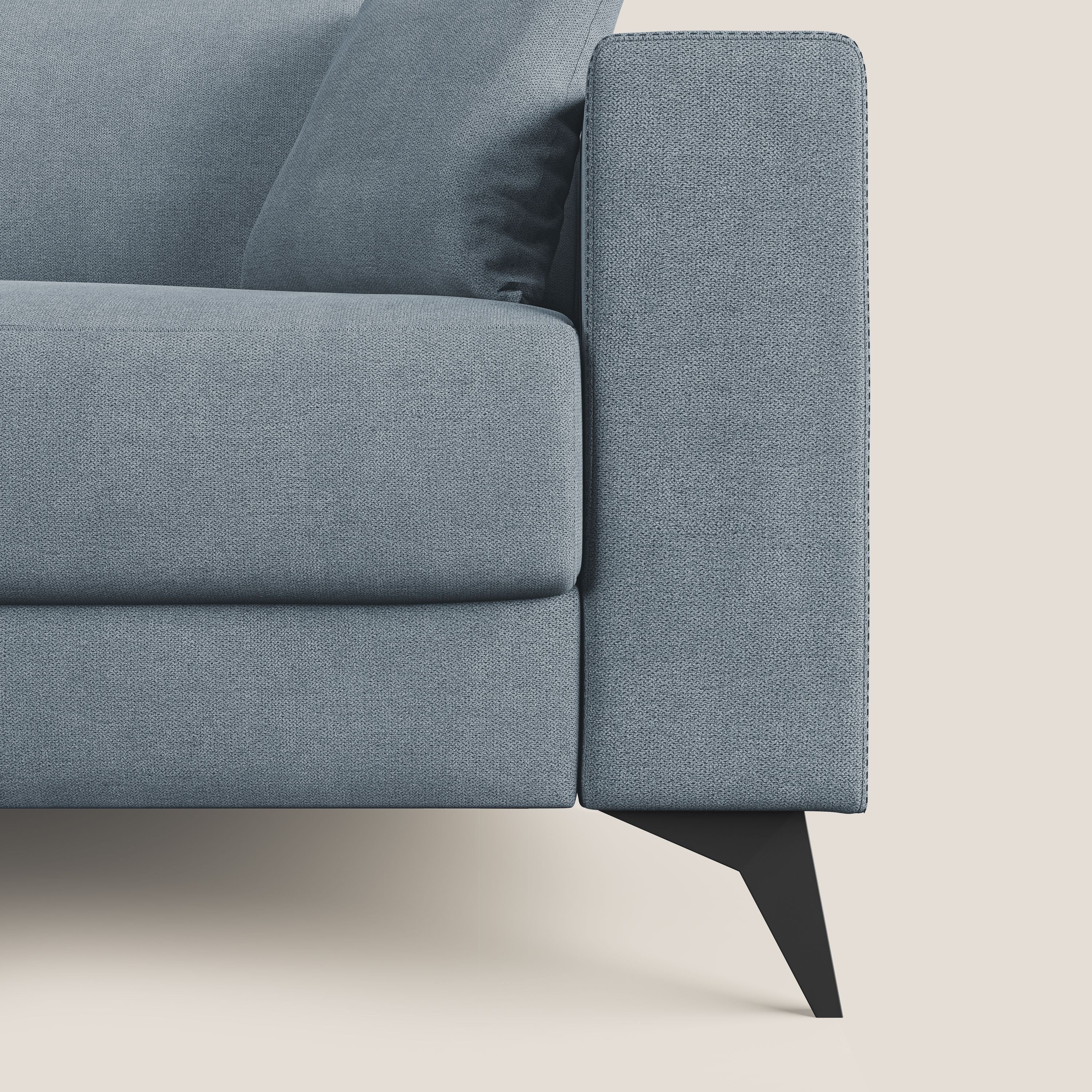 Pegaso divano letto con poggiatesta reclinabili e rivestimento T02 carta da zucchero - divani.store